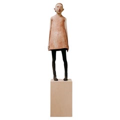 Statue en terre cuite de l'artiste belge Patricia Broothaers