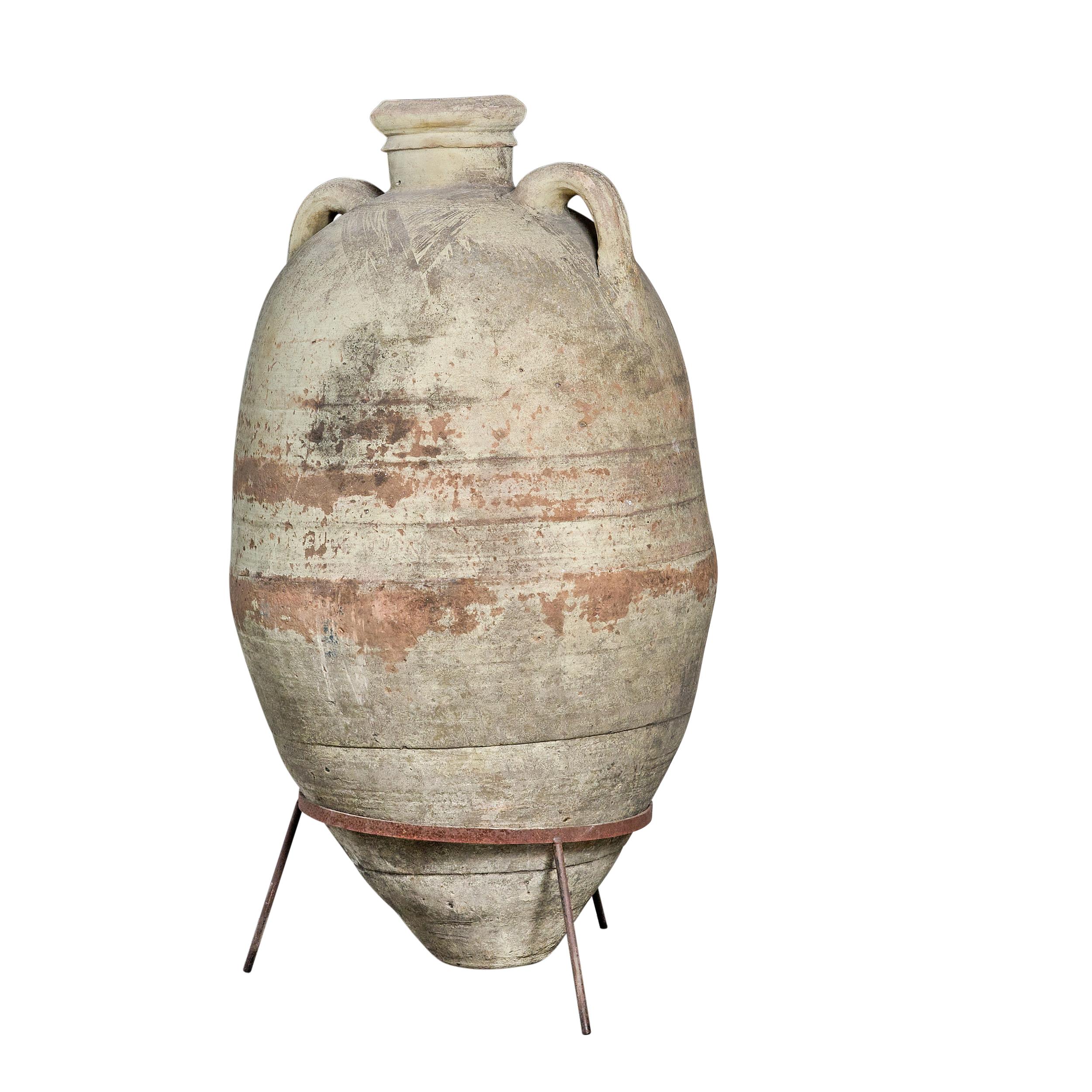 Terra Cotta Wine Vessel In Good Condition For Sale In Round Top, TX