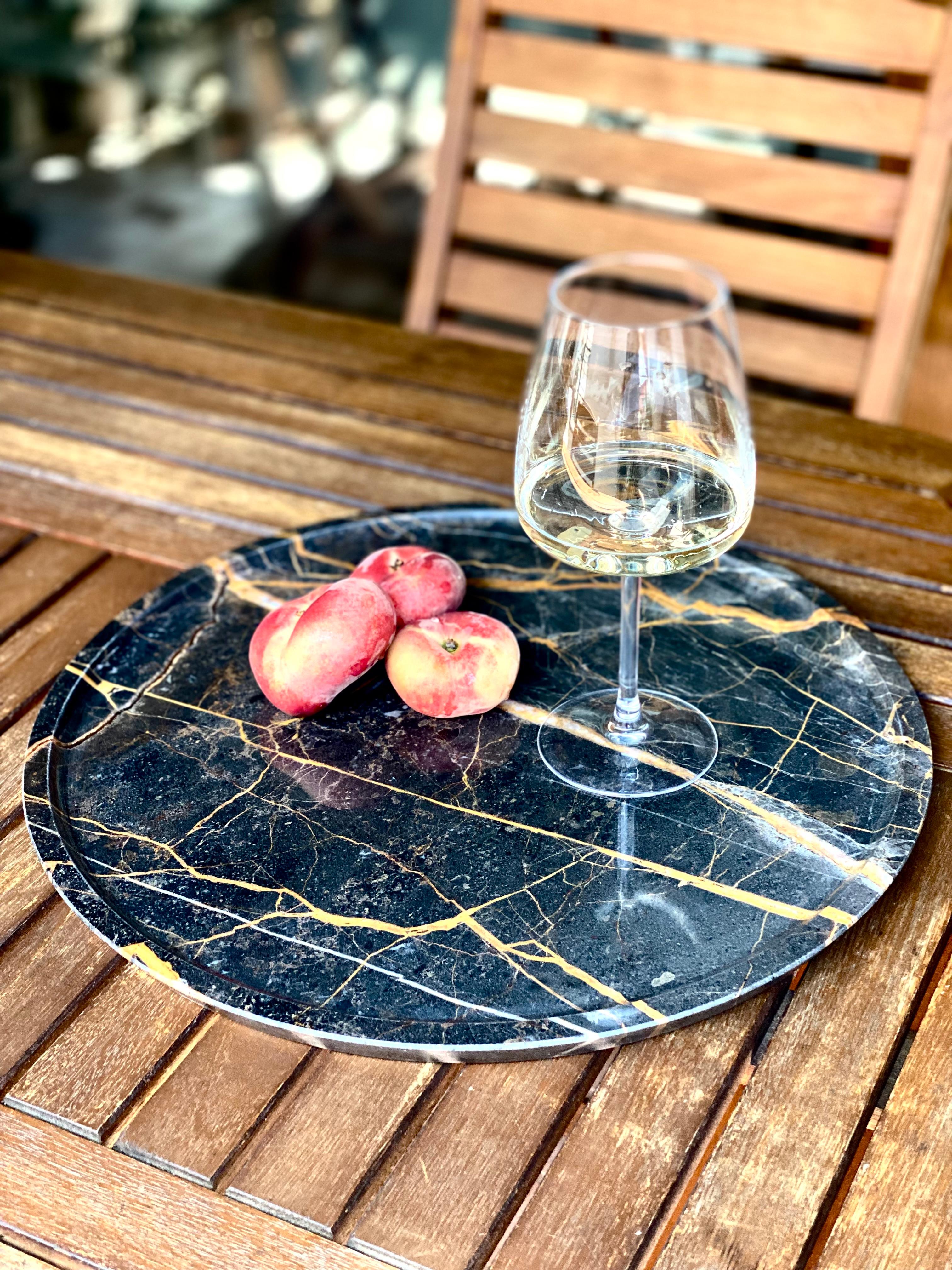 Contemporary Terra 'Earth' – 21th Century Port Laurent Marble Tray For Sale