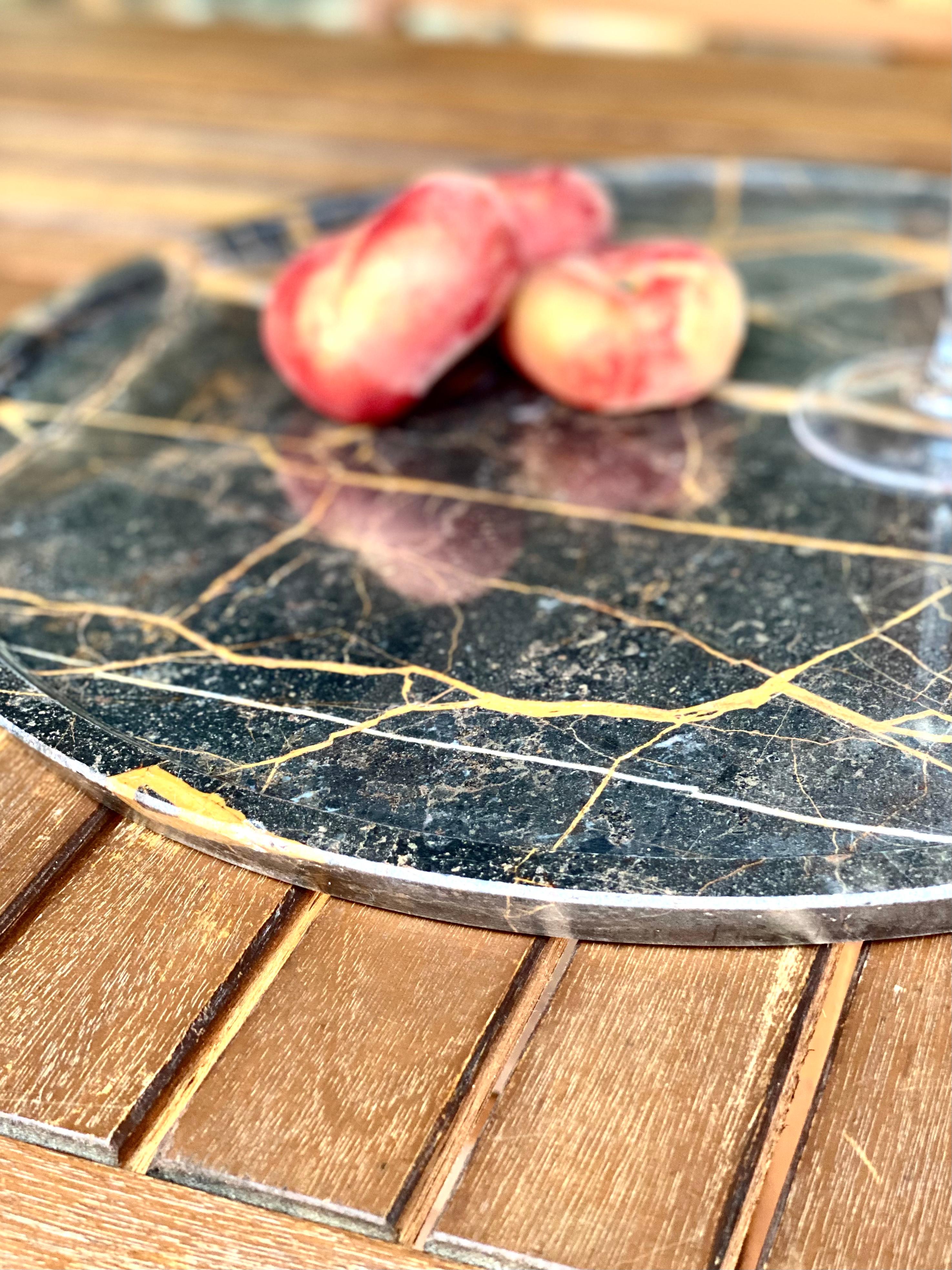 Terra 'Earth' – 21th Century Port Laurent Marble Tray In New Condition For Sale In Cologna Veneta, IT