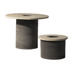 Terra Eternity High Contemporary Table in Sand