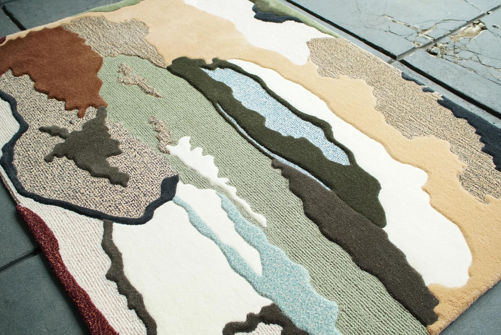 Alfombra Terra Flow con colores terrosos by RAG HOME Indonesio en venta