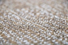 Tapis d'extérieur moderne en noyer naturel pour l'intérieur par Deanna Comellini, en stock 200 x 300 cm