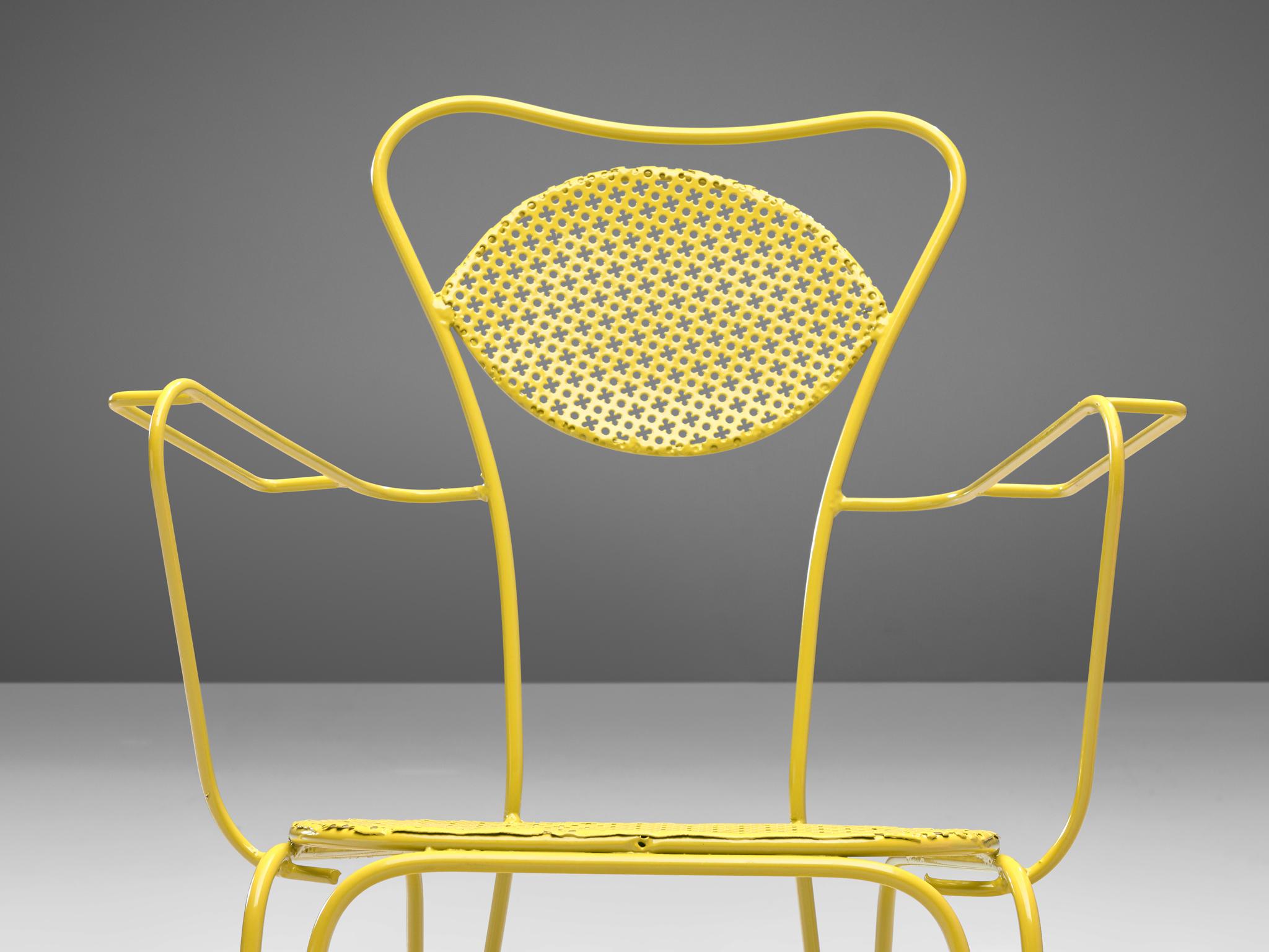 Terra Rosa Yellow Patio Outdoor Chair 4