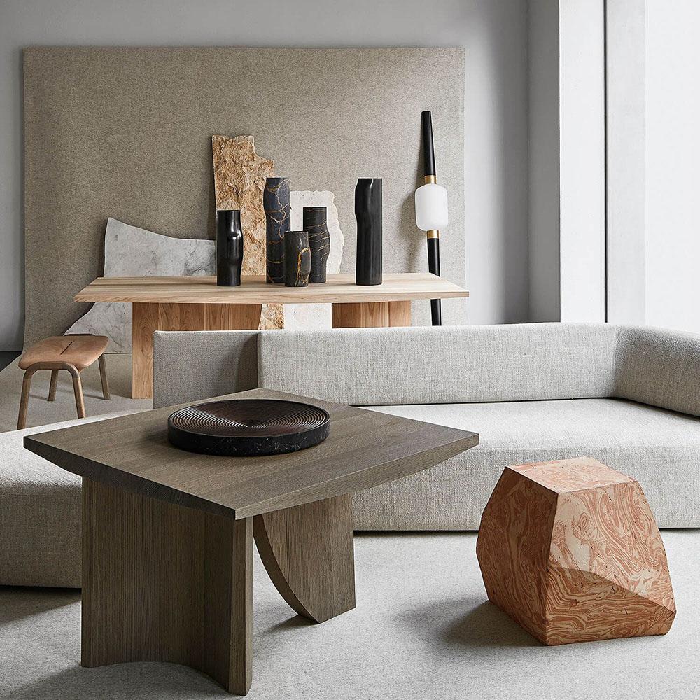 Modern Terra Side Table Design by Luca Erba for Collection Particuliere For Sale