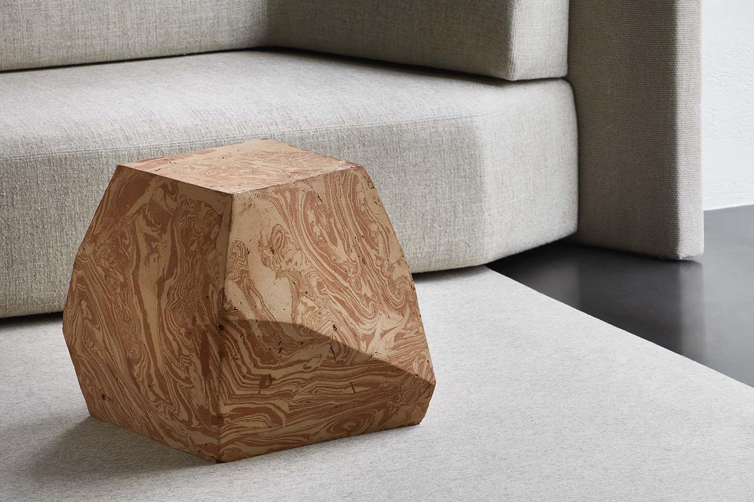 Modern Terra Side Table Designed by Luca Erba for Collection Particuliere For Sale