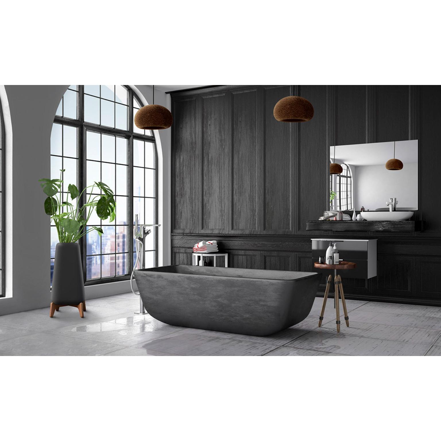 Fioriera Terra Tall XS Grey con base in Wood Wood di Indigenus in vendita 7