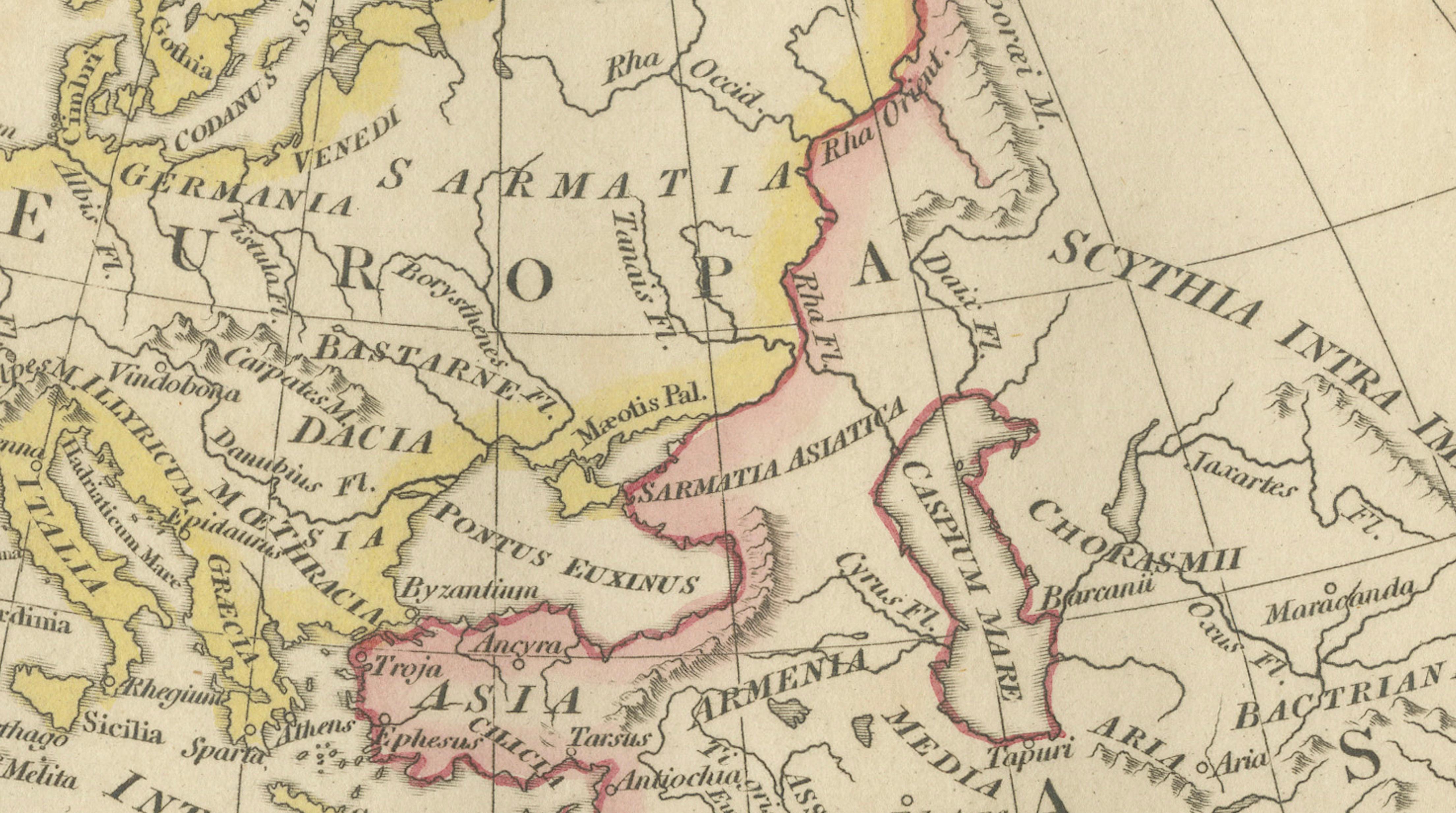 Terra Veteribus Nota — Classical World Map of Antiquity, Wilkinson 1814