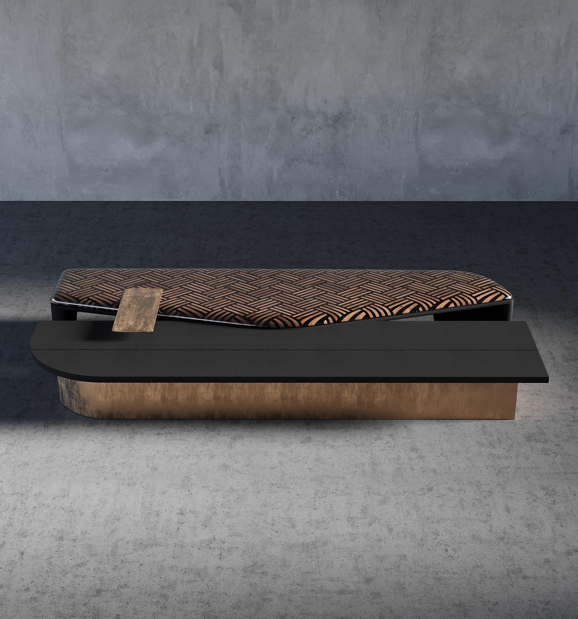 Die Terra Collection'S bietet Center Table, die die Wärme und natürliche Schönheit von Holz mit der Eleganz und Haltbarkeit von Metall kombinieren. Die Kombination von natürlichen MATERIALEN mit einem Holzintarsienmuster auf der Oberseite schafft