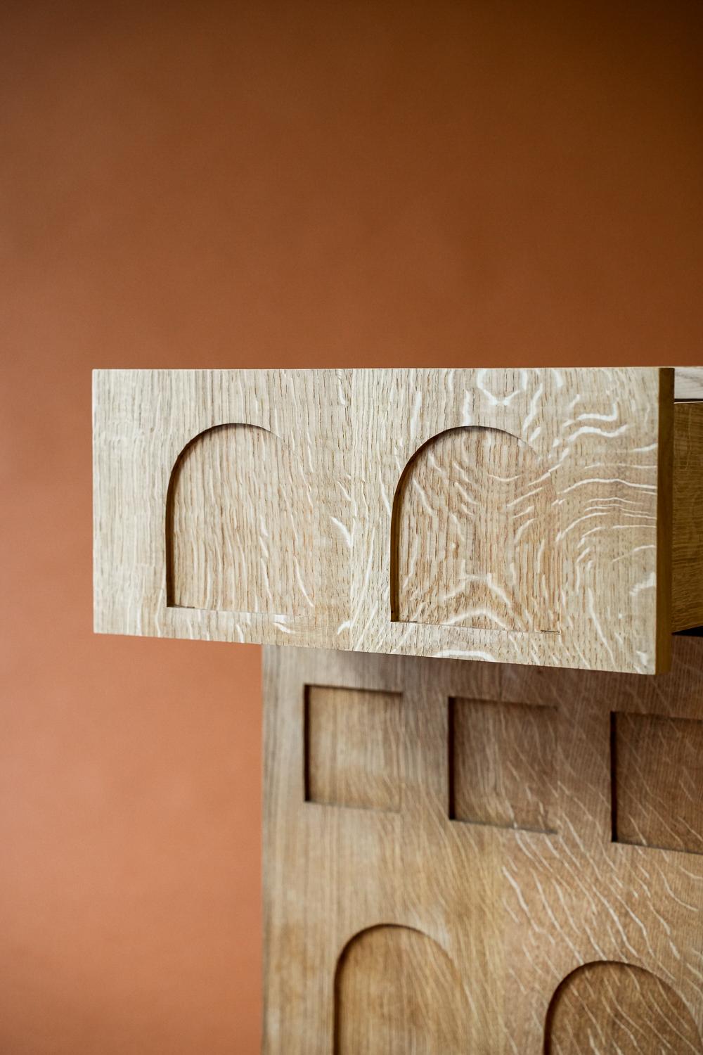 Terrace English Oak End Table For Sale 1