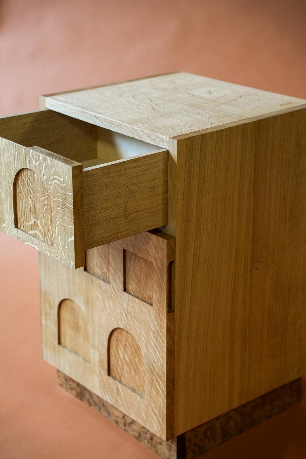 Terrace English Oak End Table For Sale 2