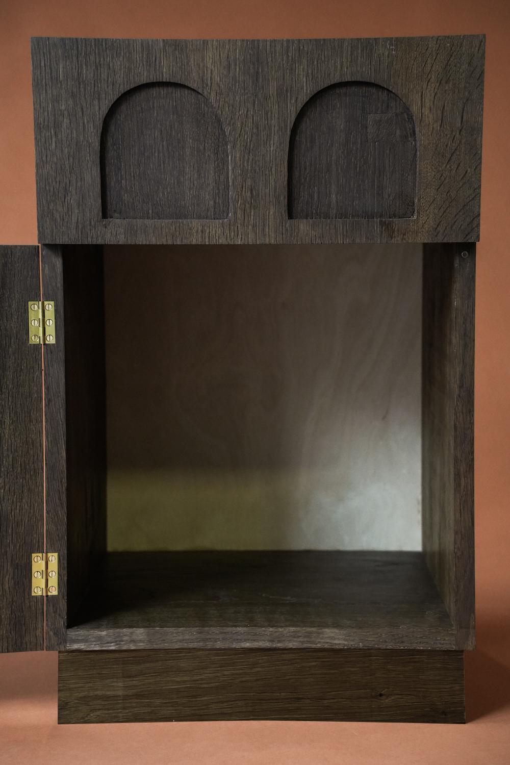 Chêne Table d'appoint Terrace English Oak Fumed Wood en vente