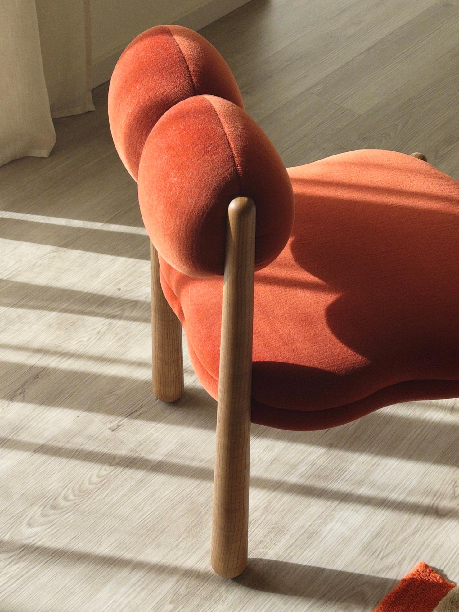 Terracota Jasmine Stuhl von Nelson Araujo im Zustand „Neu“ im Angebot in Geneve, CH