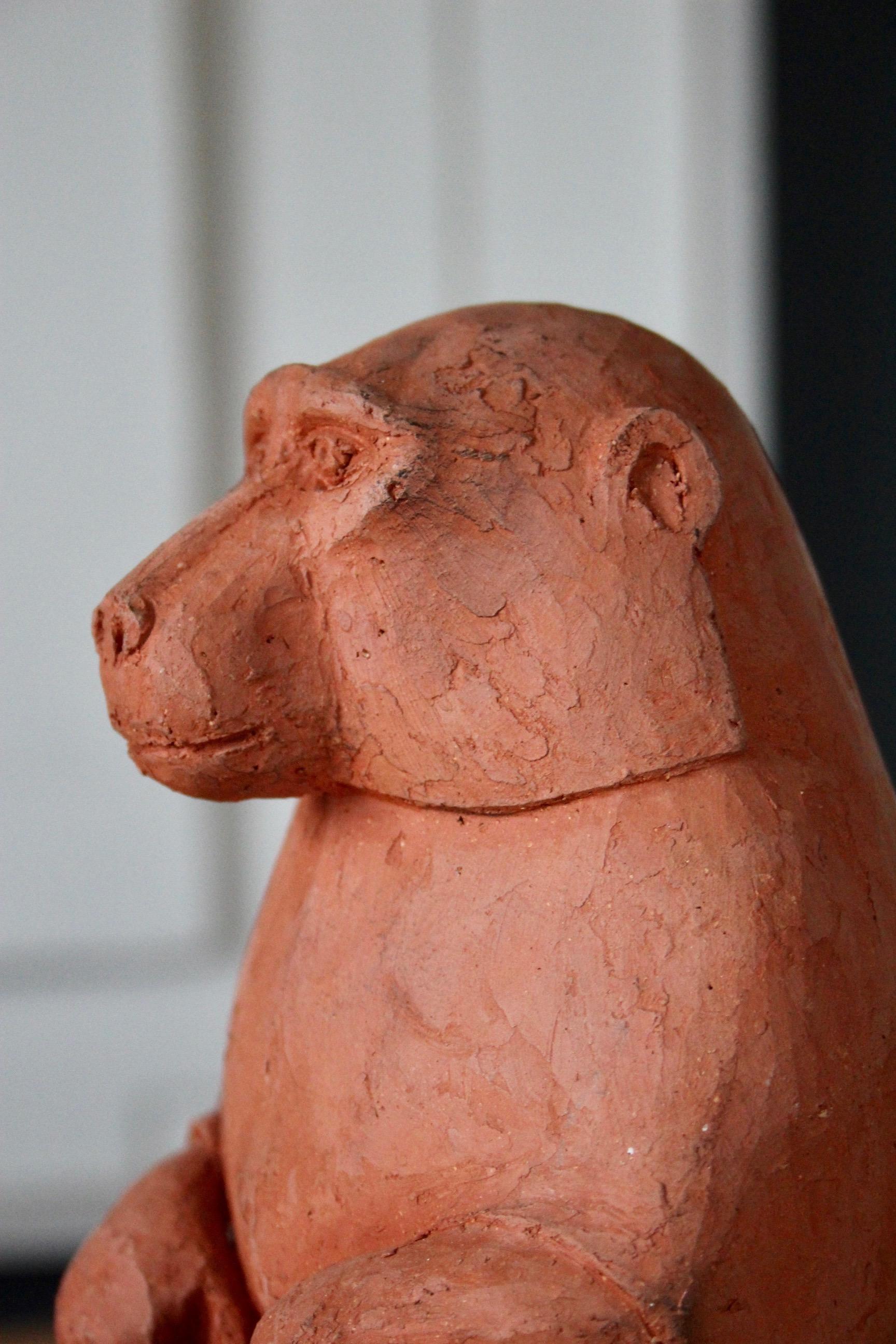 Terracotta di una scimmia In condizioni buone in vendita a grand Lancy, CH