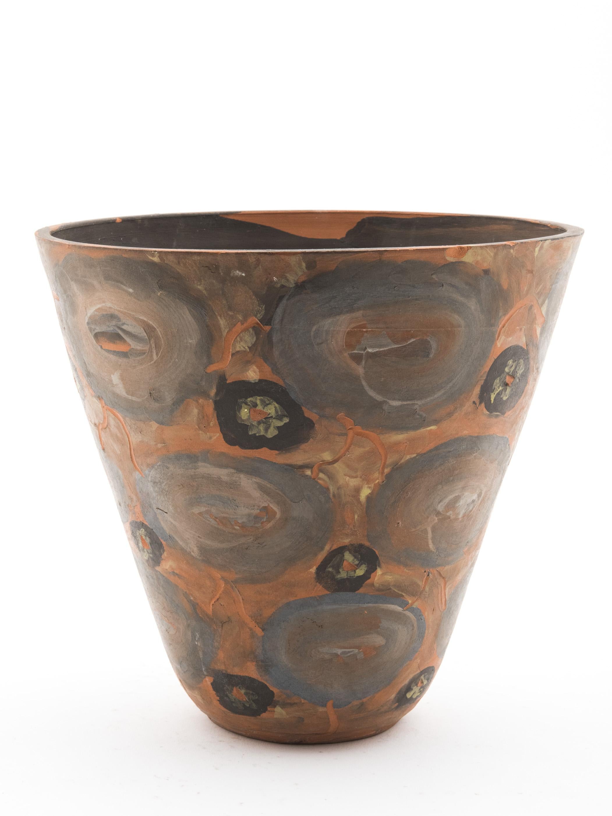 French Terracotta Pot by Jules Agard, Vallauris, 1950s