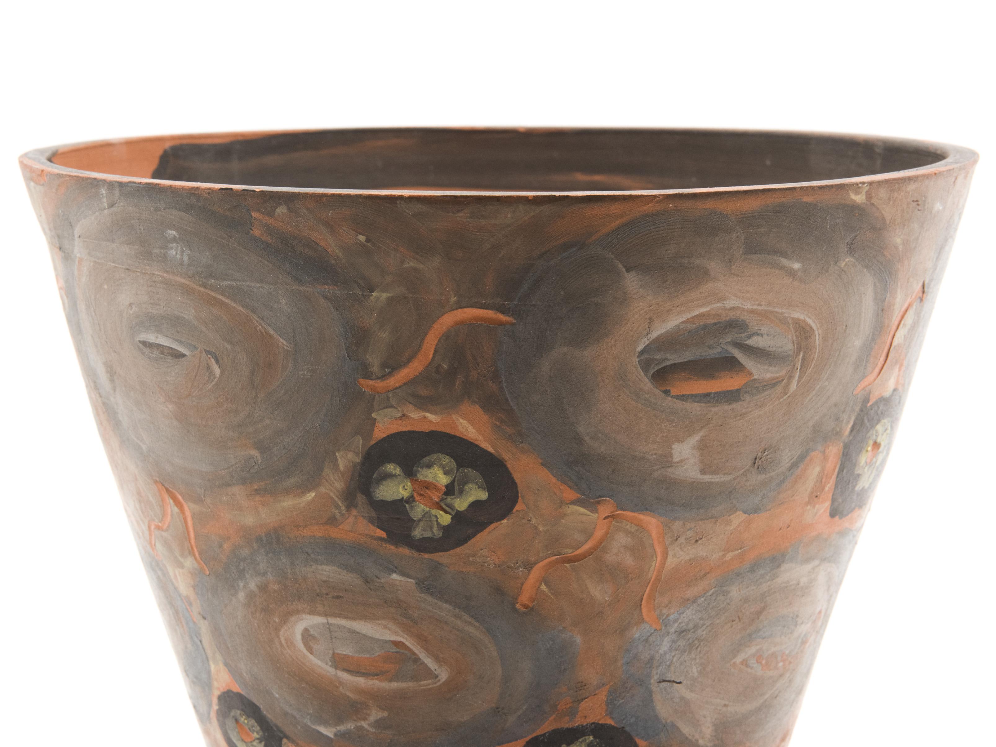 Hand-Crafted Terracotta Pot by Jules Agard, Vallauris, 1950s