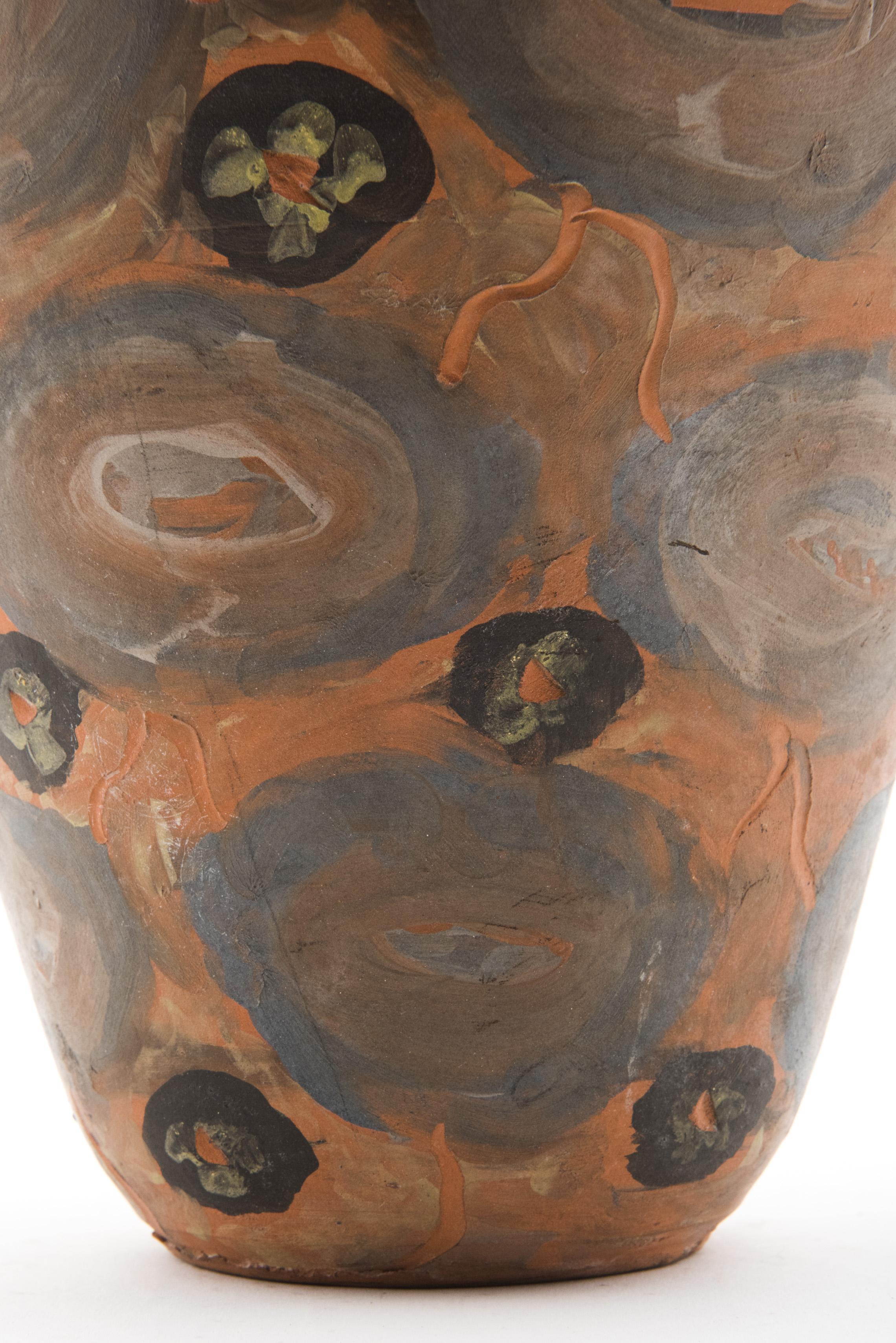 Terracotta Pot by Jules Agard, Vallauris, 1950s In Good Condition In Villeurbanne, Rhone Alpes