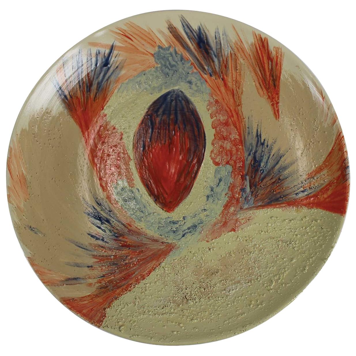 Terracotta #8 Plate by Mascia Meccani For Sale