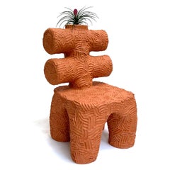 Terracotta "Amador Chair" by Chris Wolston