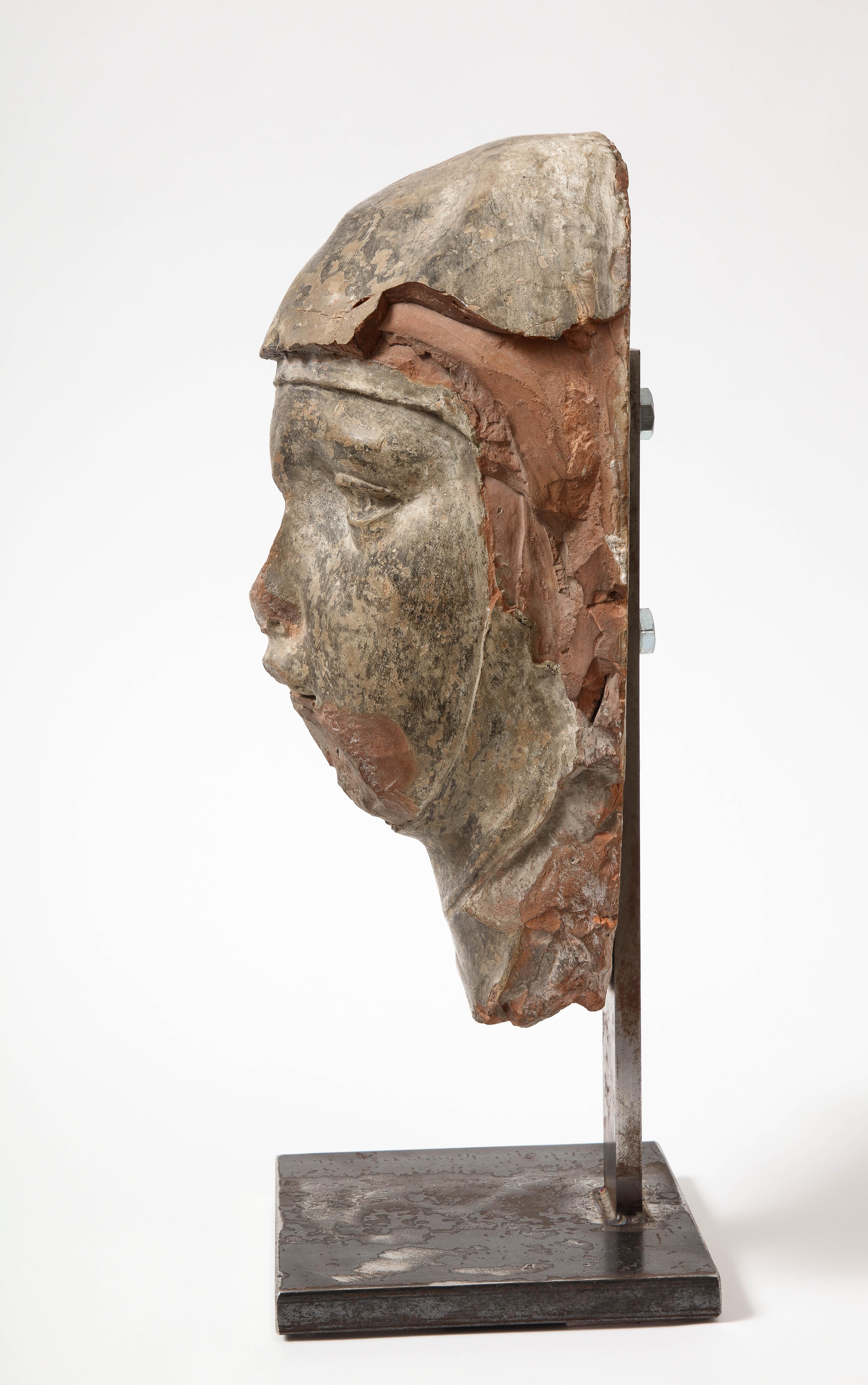 Terracotta e ceramica, Busto montato, Italia in vendita 5