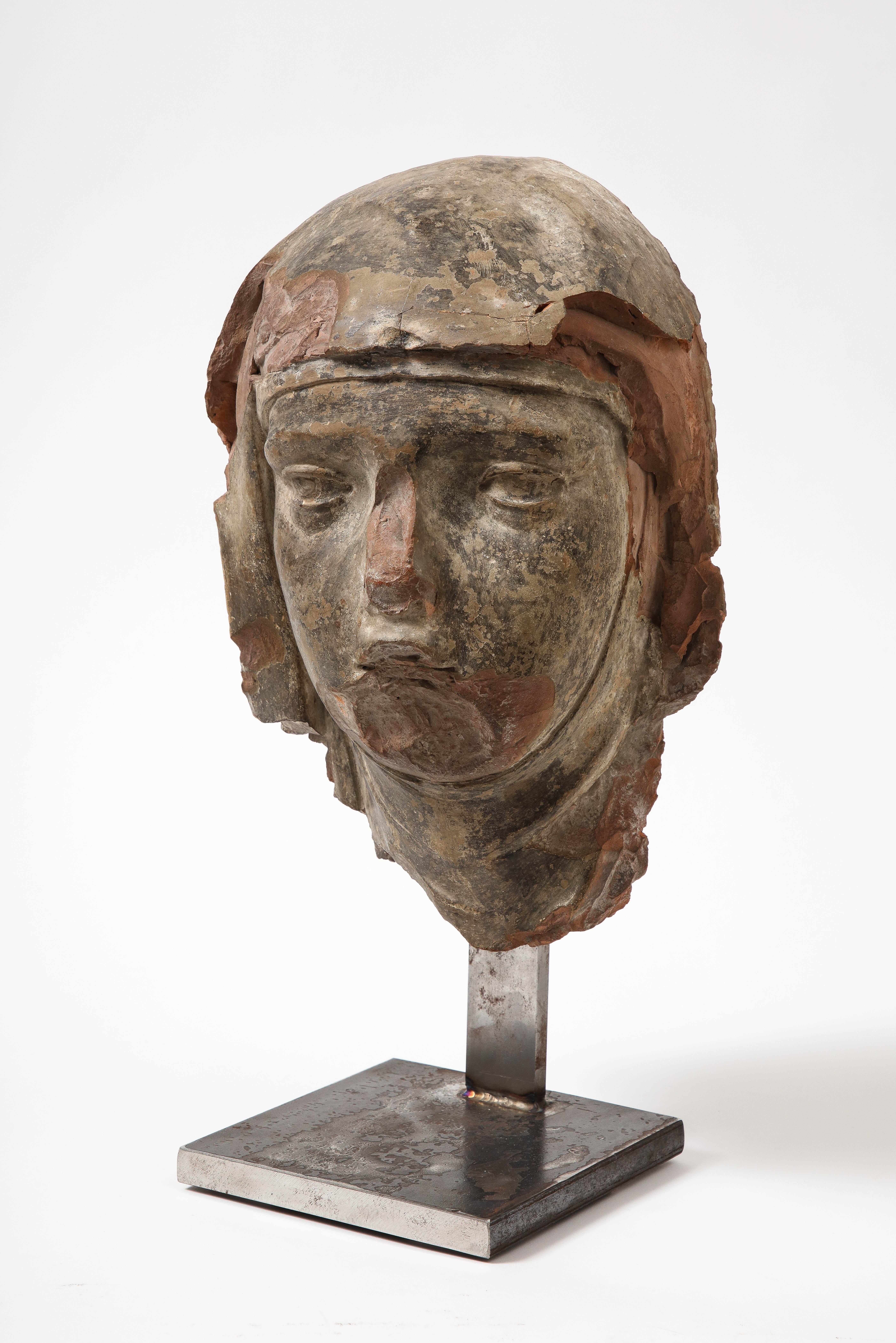 Italiano Terracotta e ceramica, Busto montato, Italia in vendita