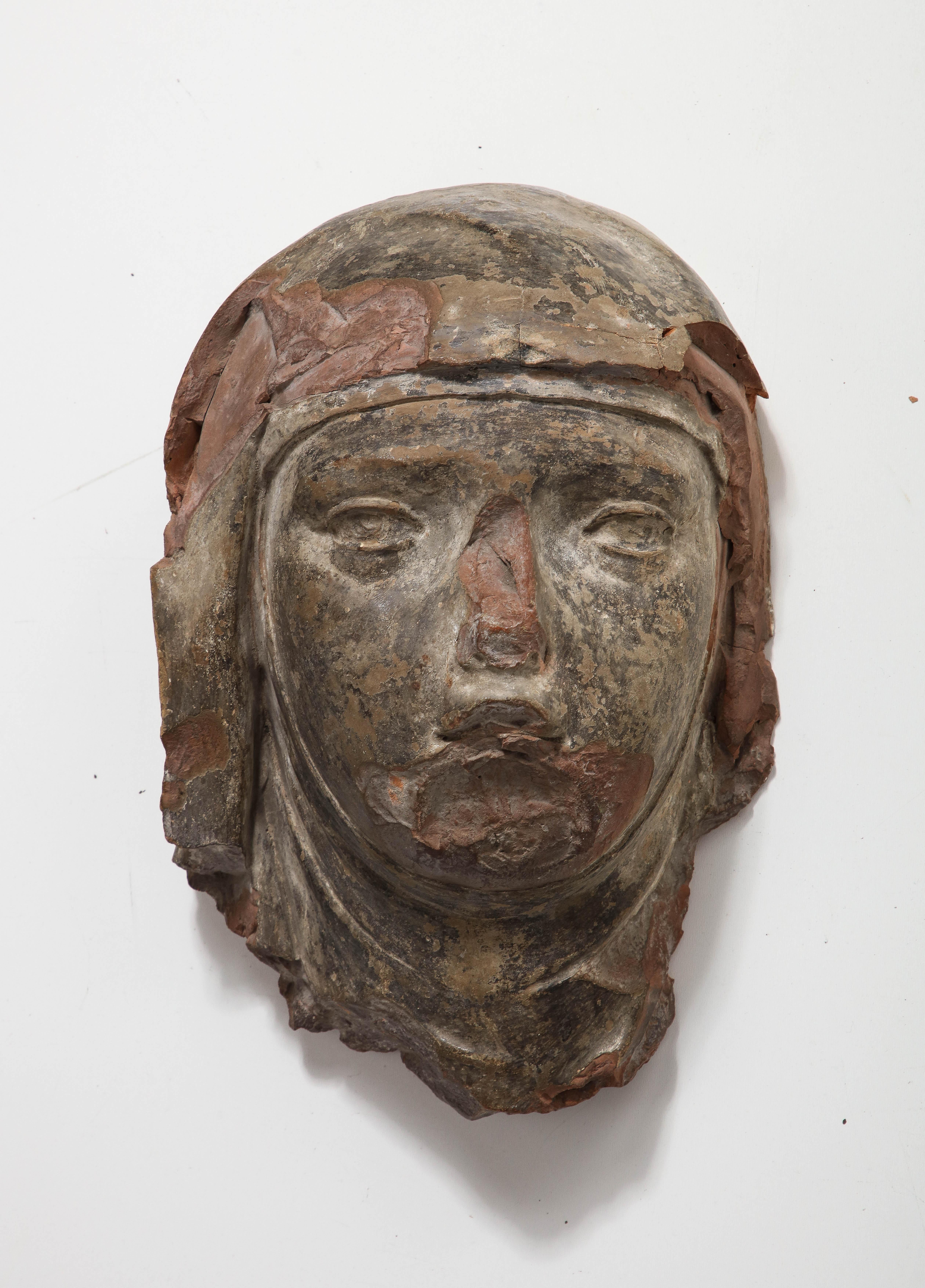 XX secolo Terracotta e ceramica, Busto montato, Italia in vendita
