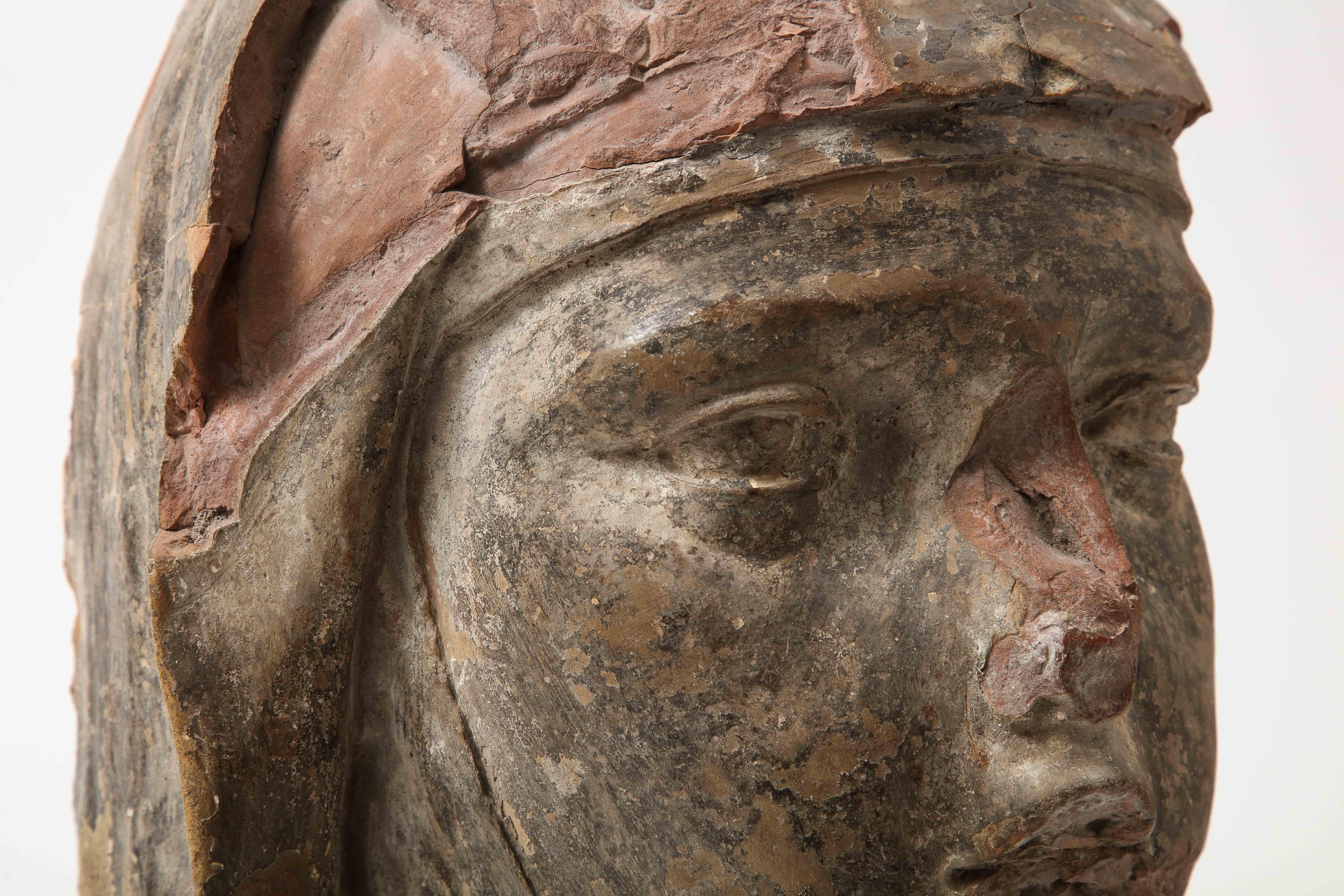 Terracotta e ceramica, Busto montato, Italia in vendita 2