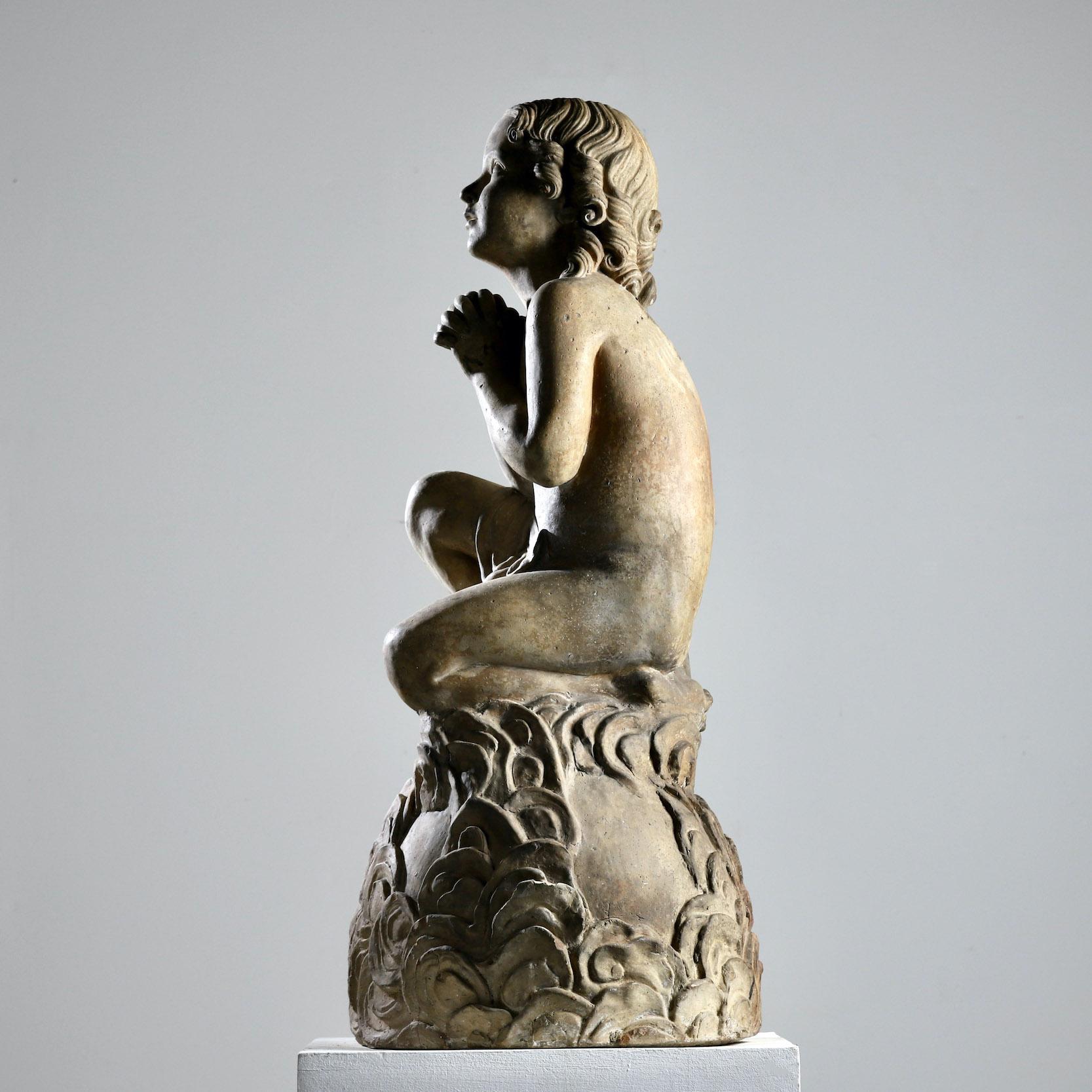 Terracotta Angel In Good Condition In Petworth, GB