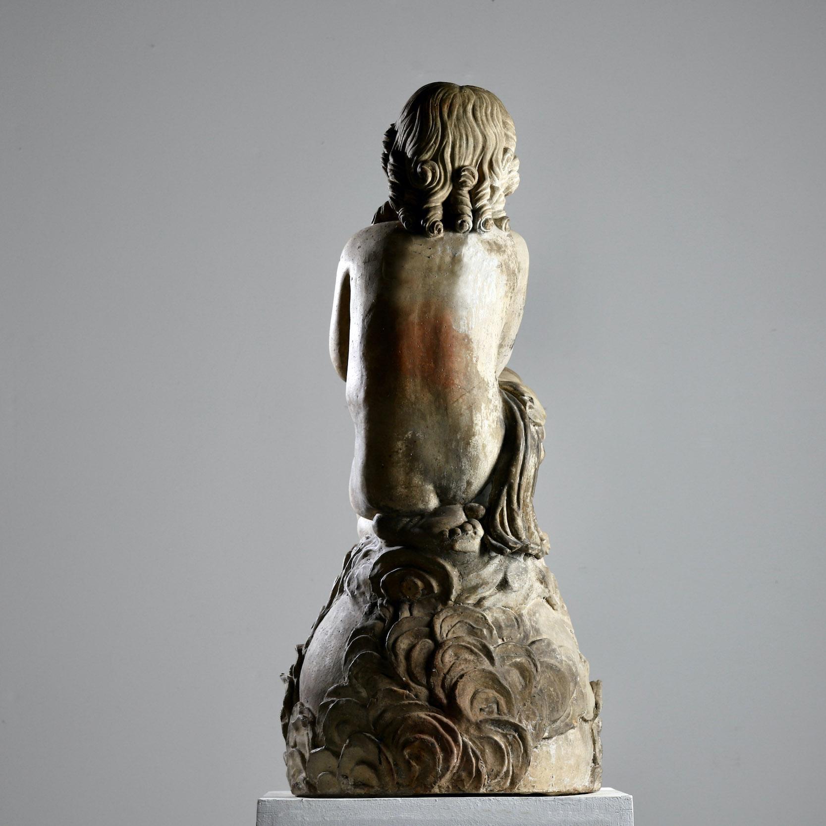 Mid-19th Century Terracotta Angel