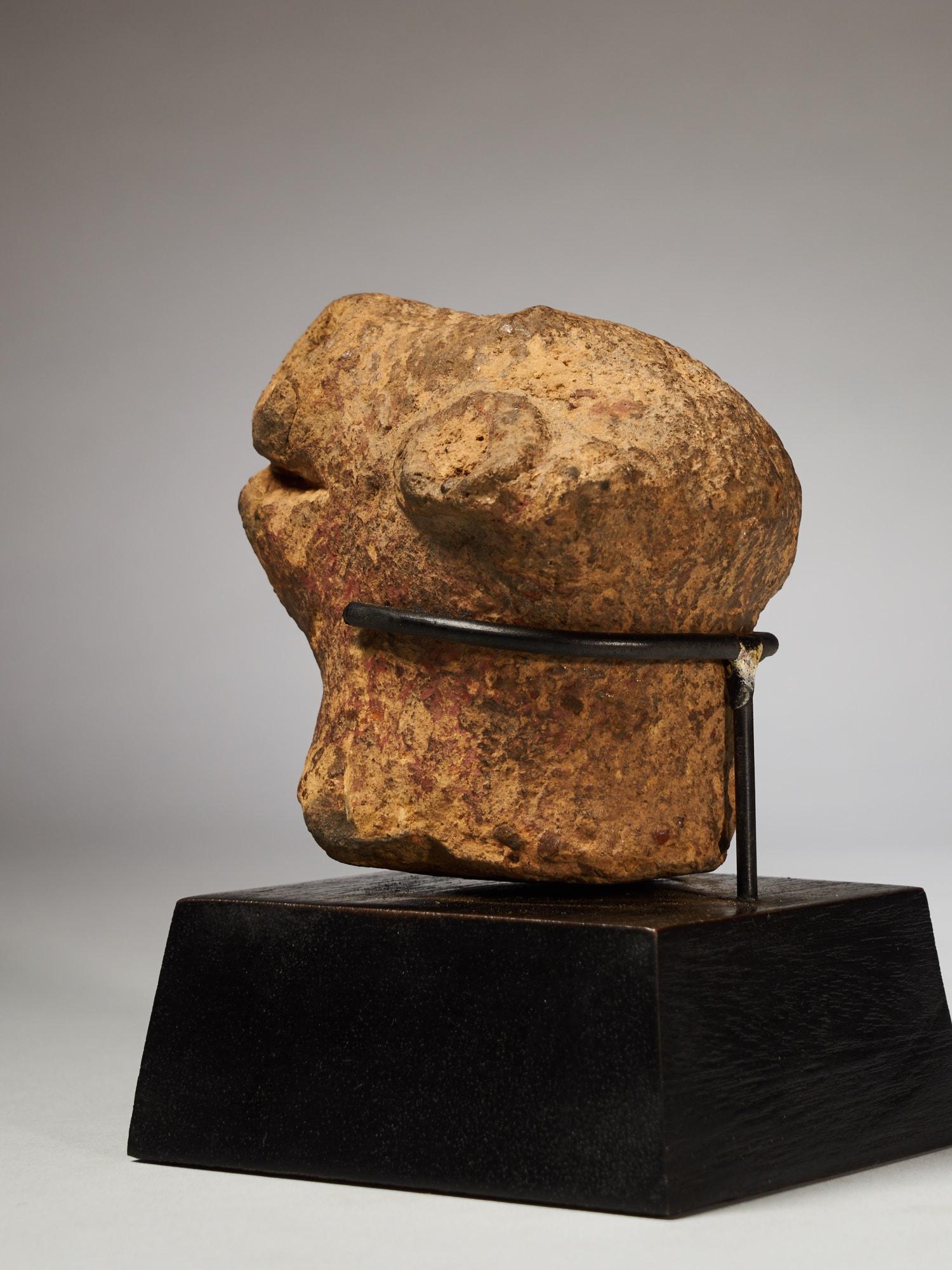 Ghanese Terracotta Animal Head, Probably Ghana in vendita