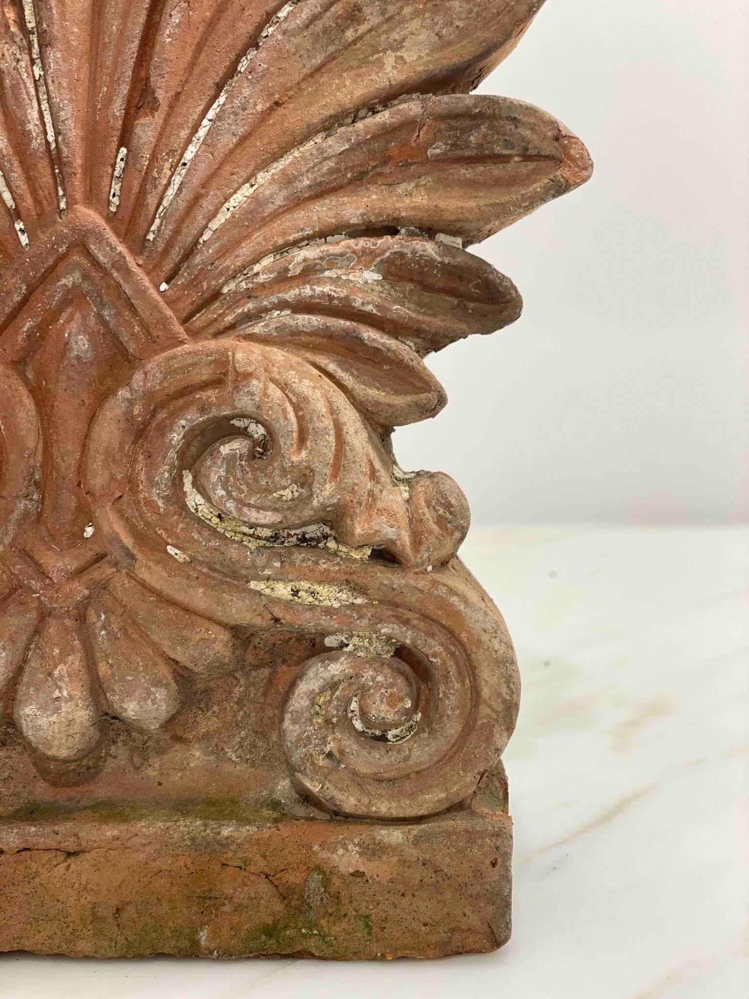 Terracotta Anthemion Roof Tile 1