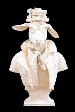 Terracotta Anthropomorphic Bust of Goat