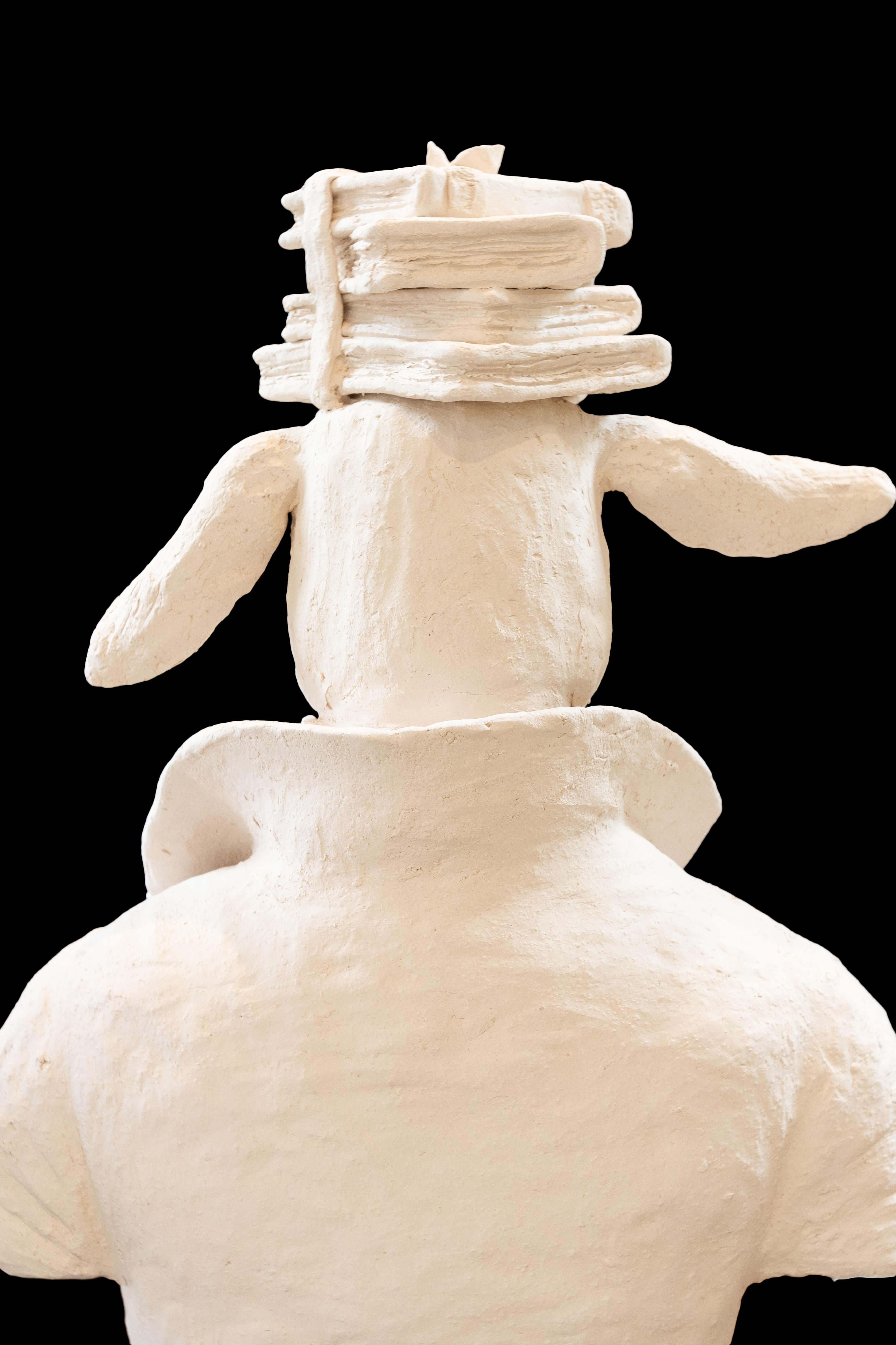 Contemporary Terracotta Anthropomorphic Bust of Goat