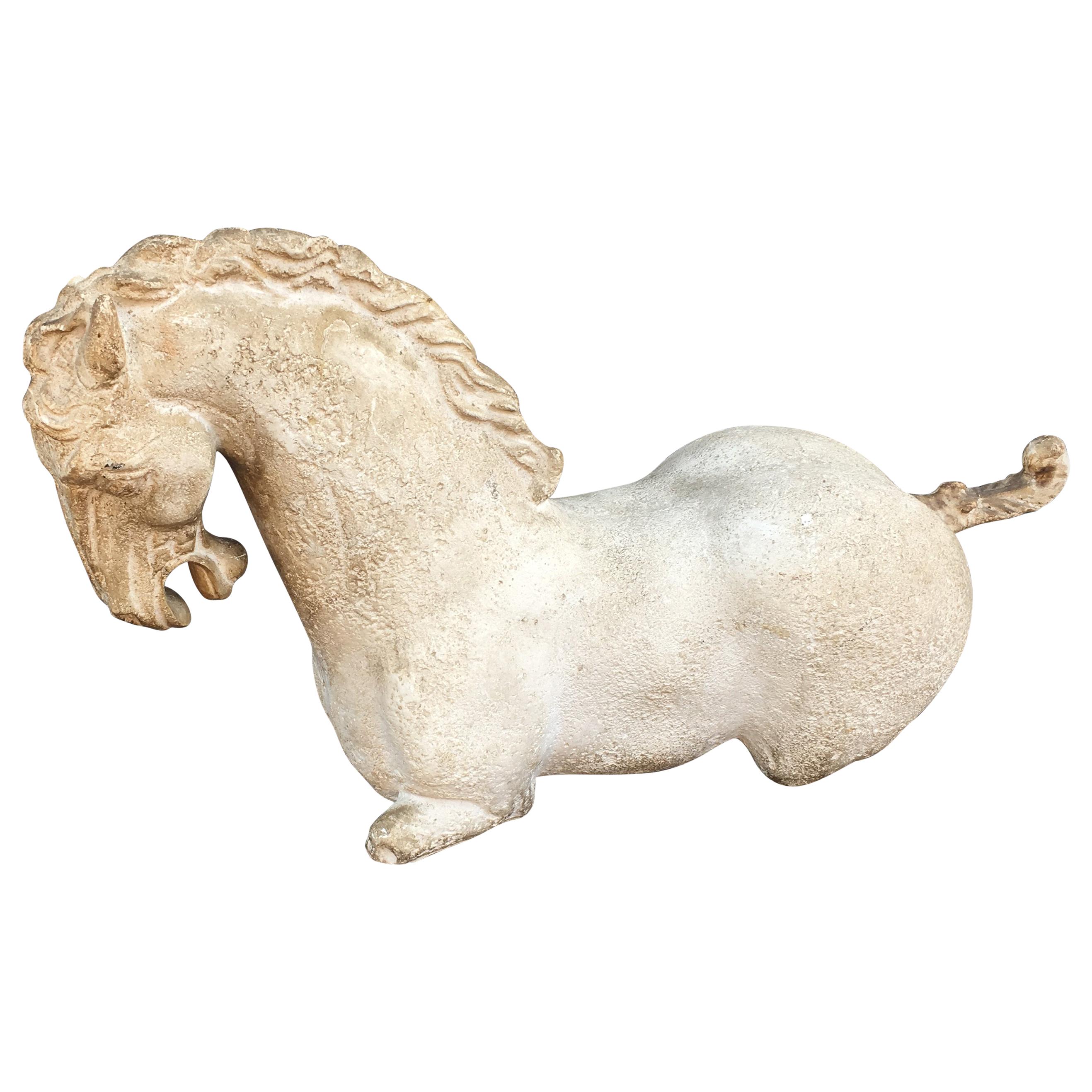 Sculpture Art Déco en terre cuite circa 1940-1950