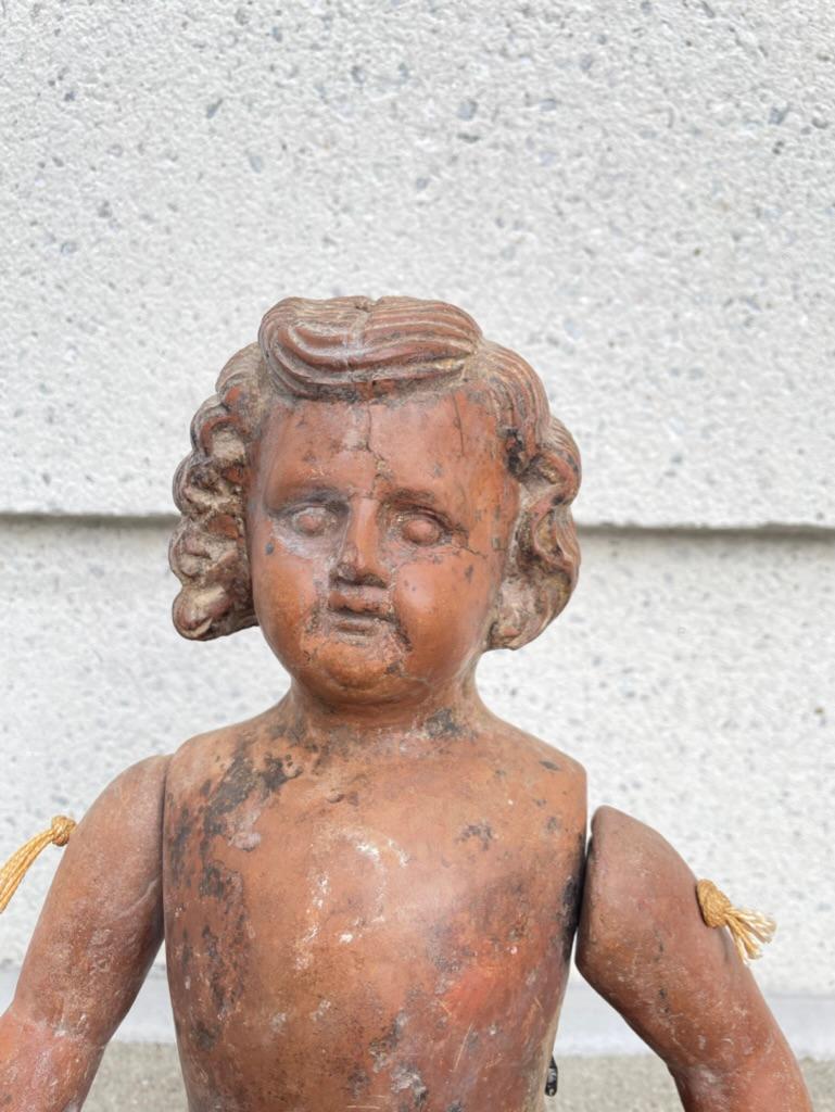 Artisanat Figure de poupée Santos articulée en terre cuite en vente