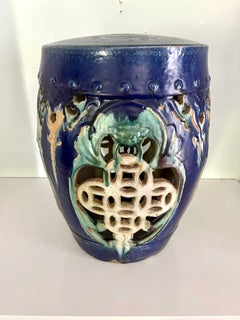 Terracotta Asian Inspired Garden Stool Table or Stand