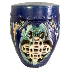 Terracotta Asian Inspired Garden Stool Table or Stand
