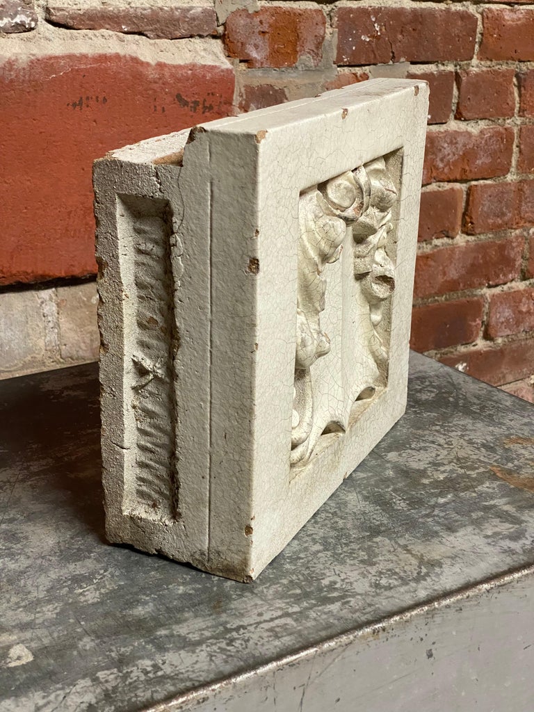 Terracotta Beaux Arts Architectural Facade Block Tile For Sale at 1stDibs