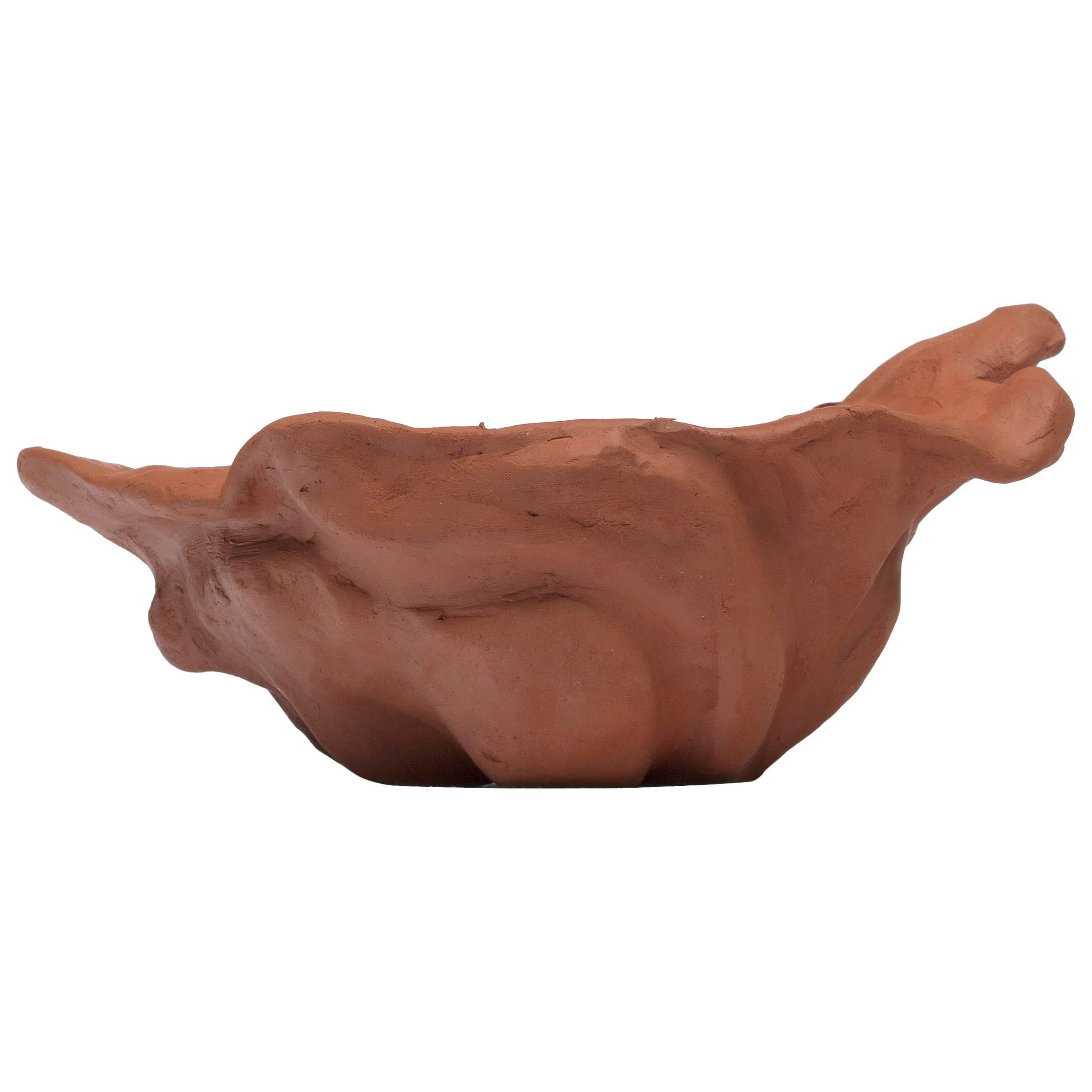 Terracotta Bowl Designed by the Campana Brothers For Sale