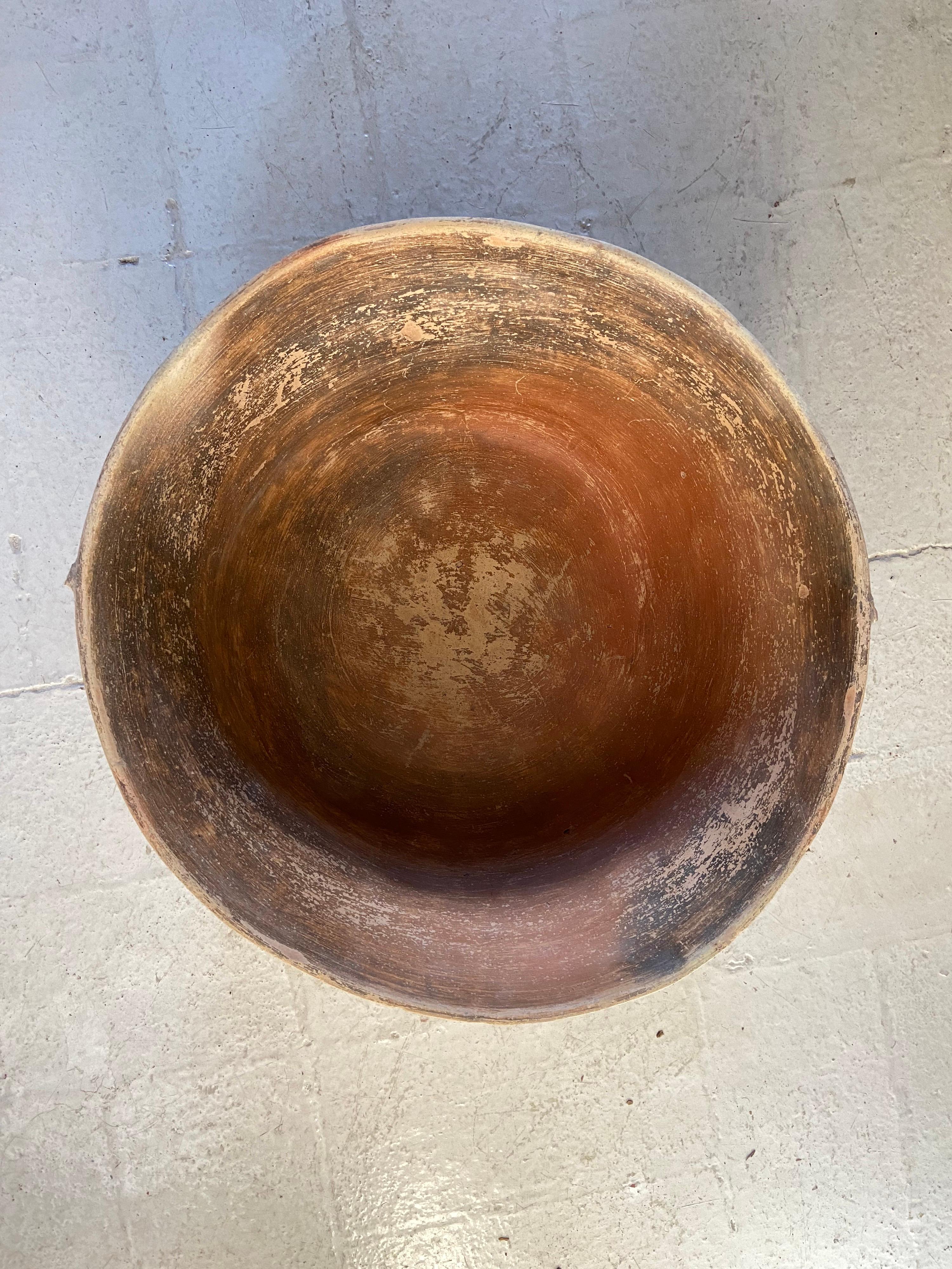 Terracotta Bowl from Mexico, Circa 1940's 3