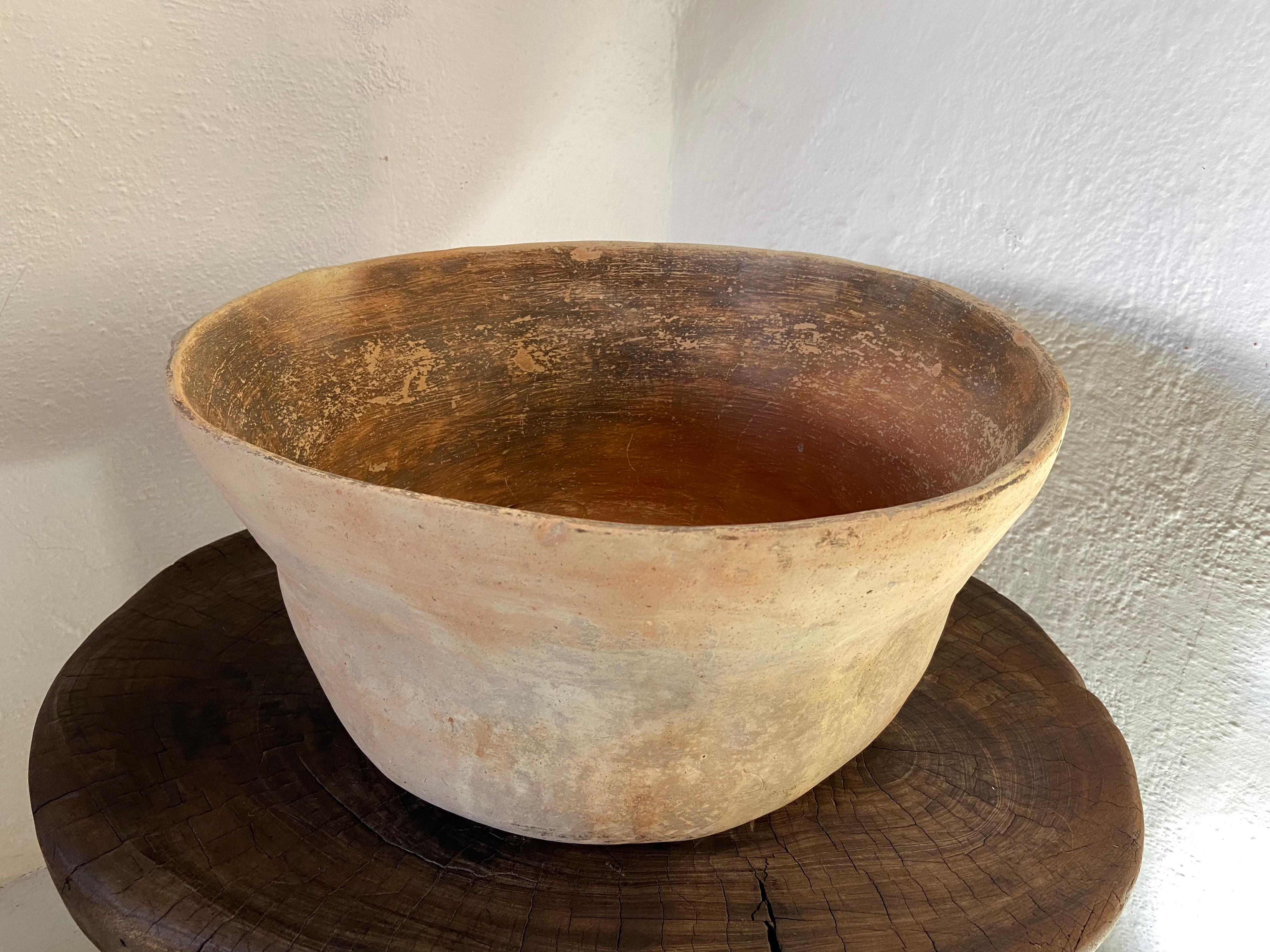 Country Terracotta Bowl from Mexico, Circa 1940's