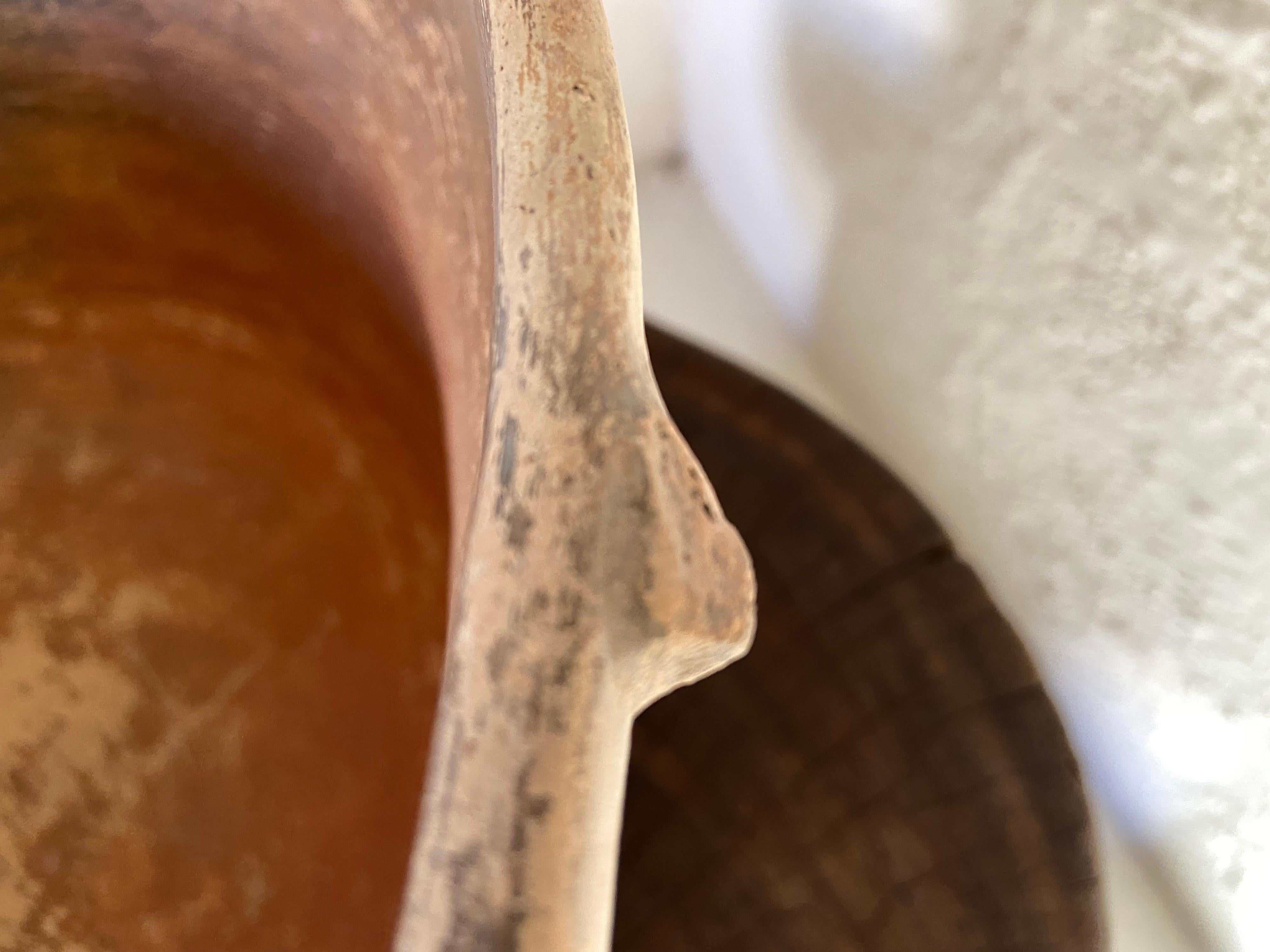 Fired Terracotta Bowl from Mexico, Circa 1940's