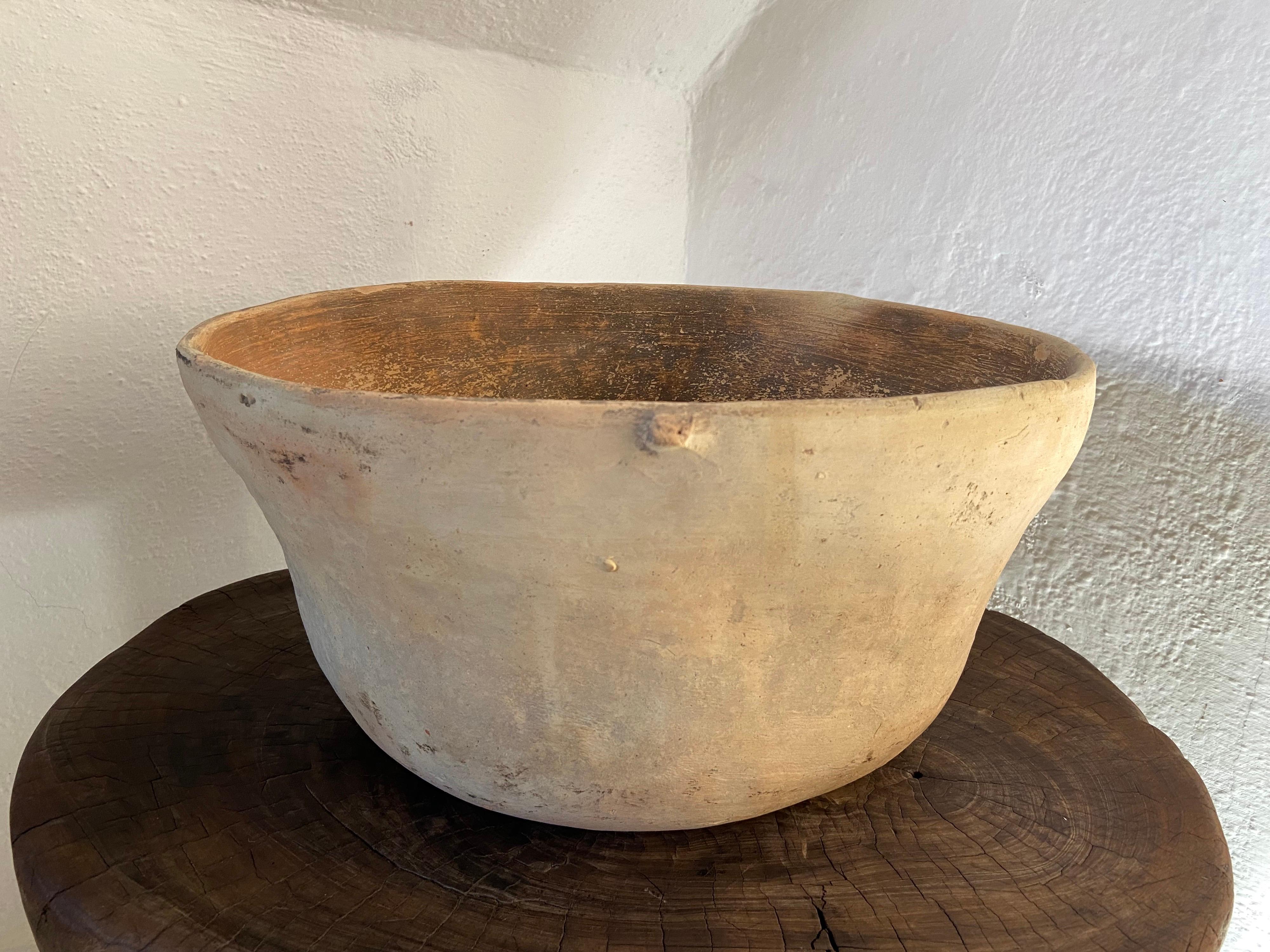20th Century Terracotta Bowl from Mexico, Circa 1940's