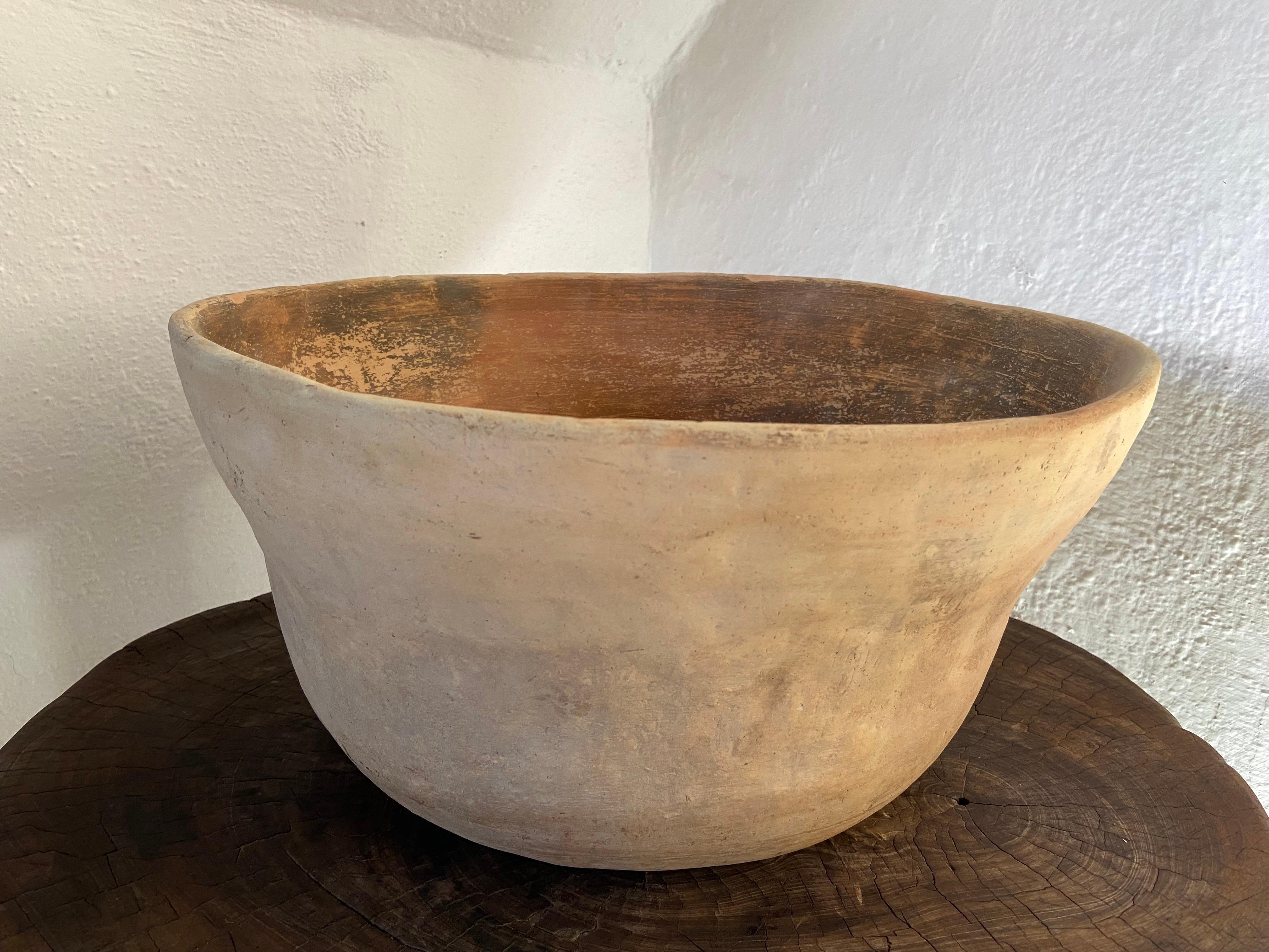 Terracotta Bowl from Mexico, Circa 1940's 1
