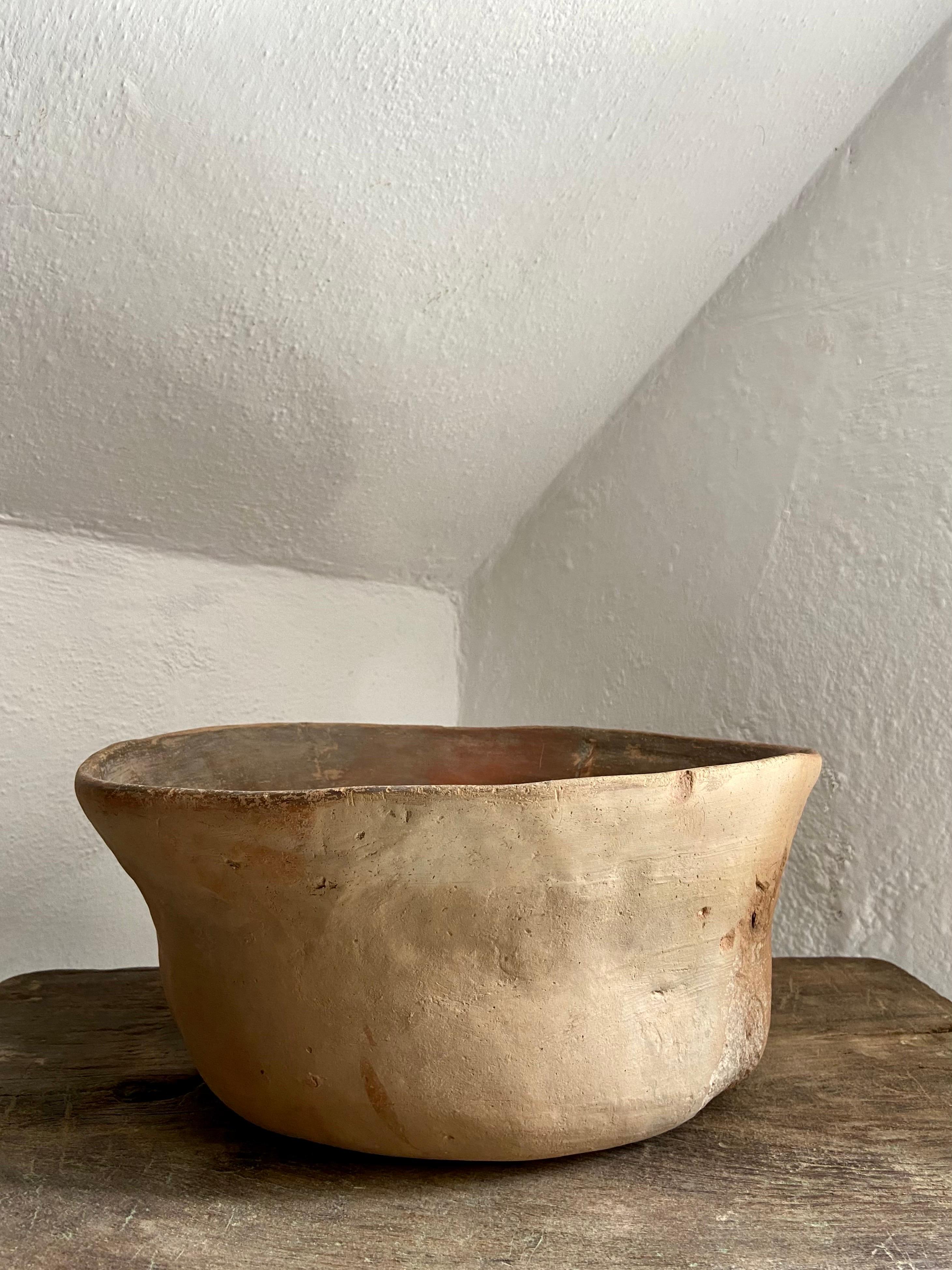 Mexican Terracotta Bowl From Mexico, Circa 1950´s