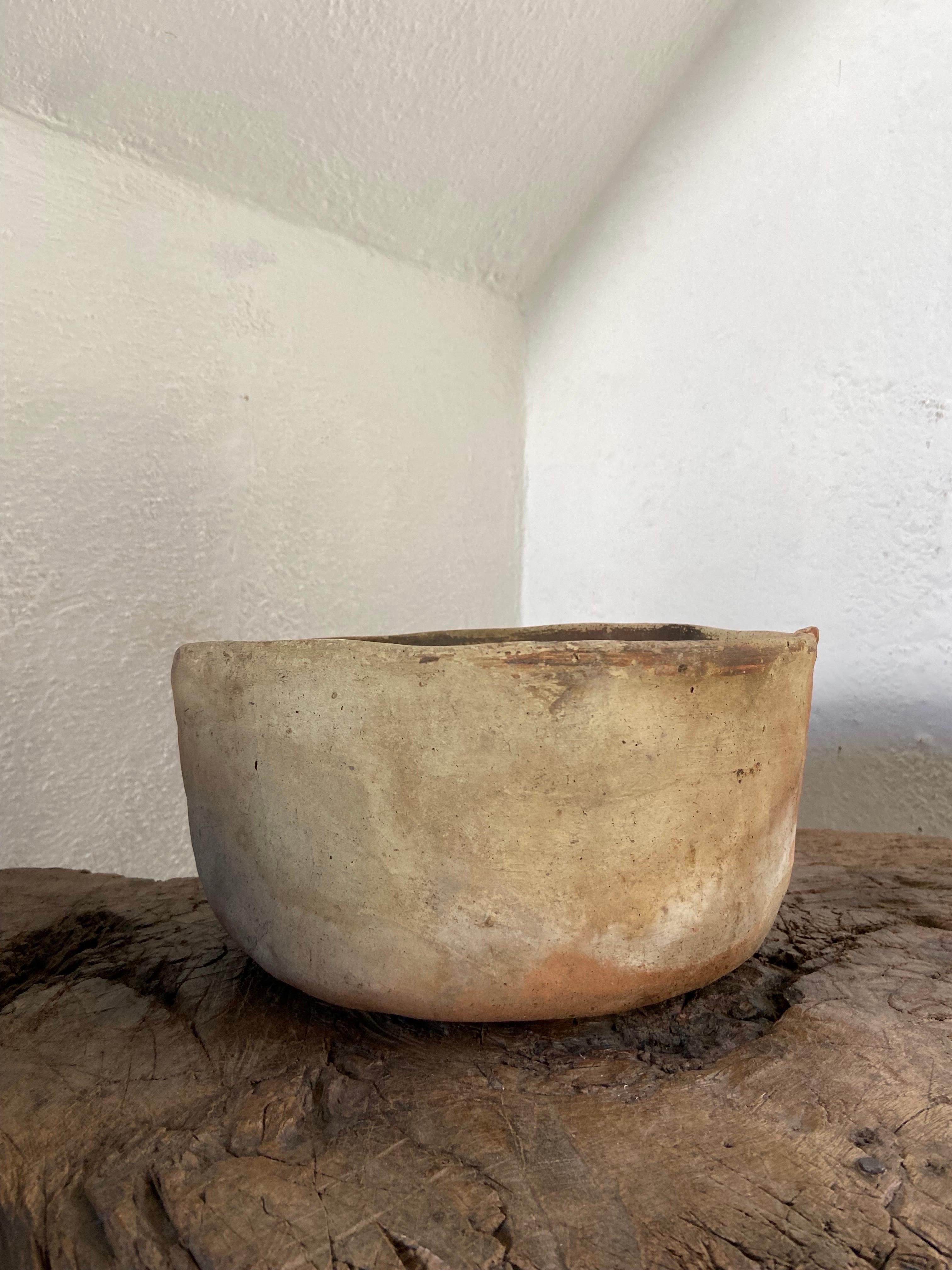 Primitive Terracotta Bowl From Mexico, Circa 1960´s