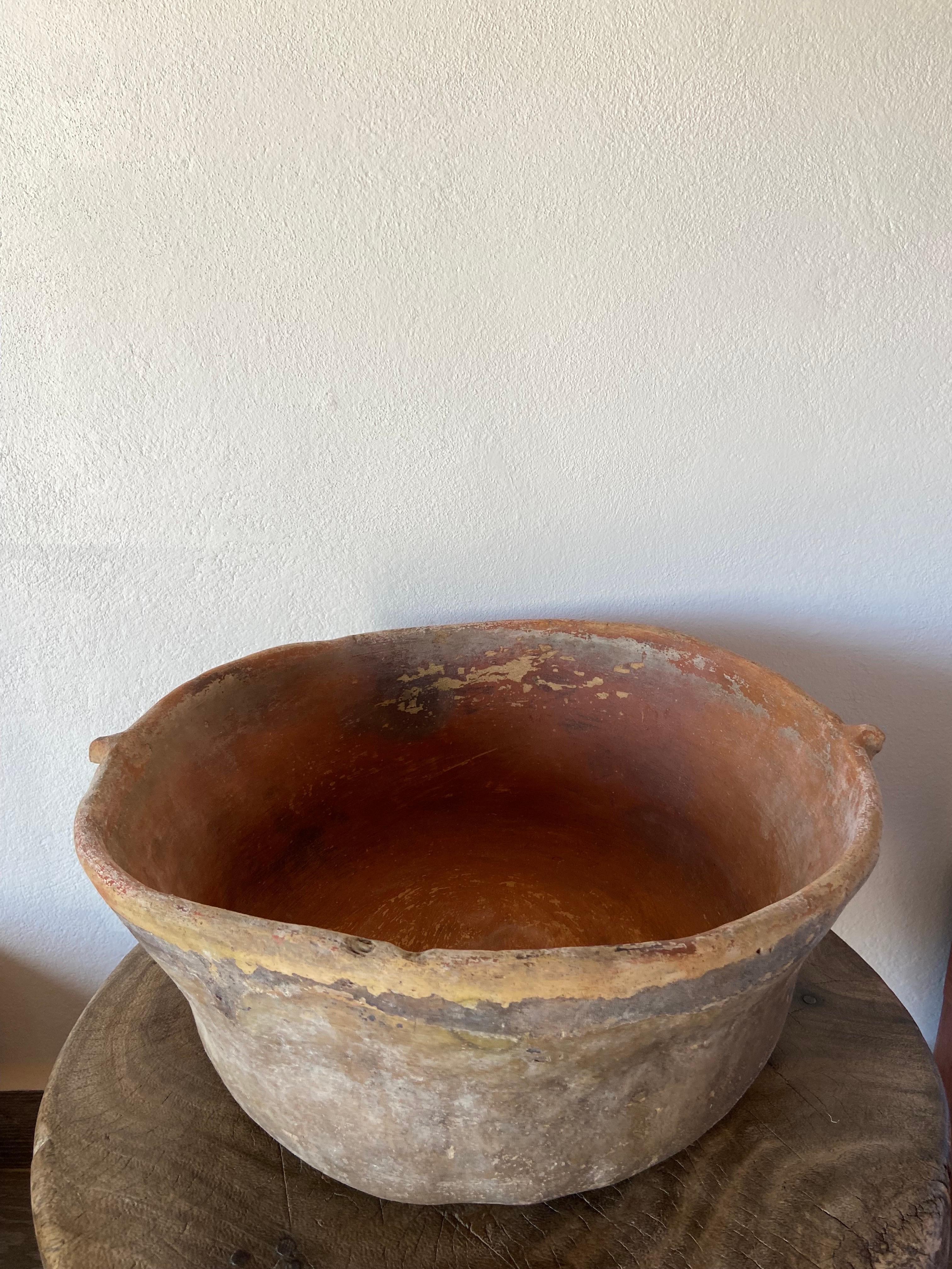 Fired Terracotta Bowl From Mexico, Circa 1960´s