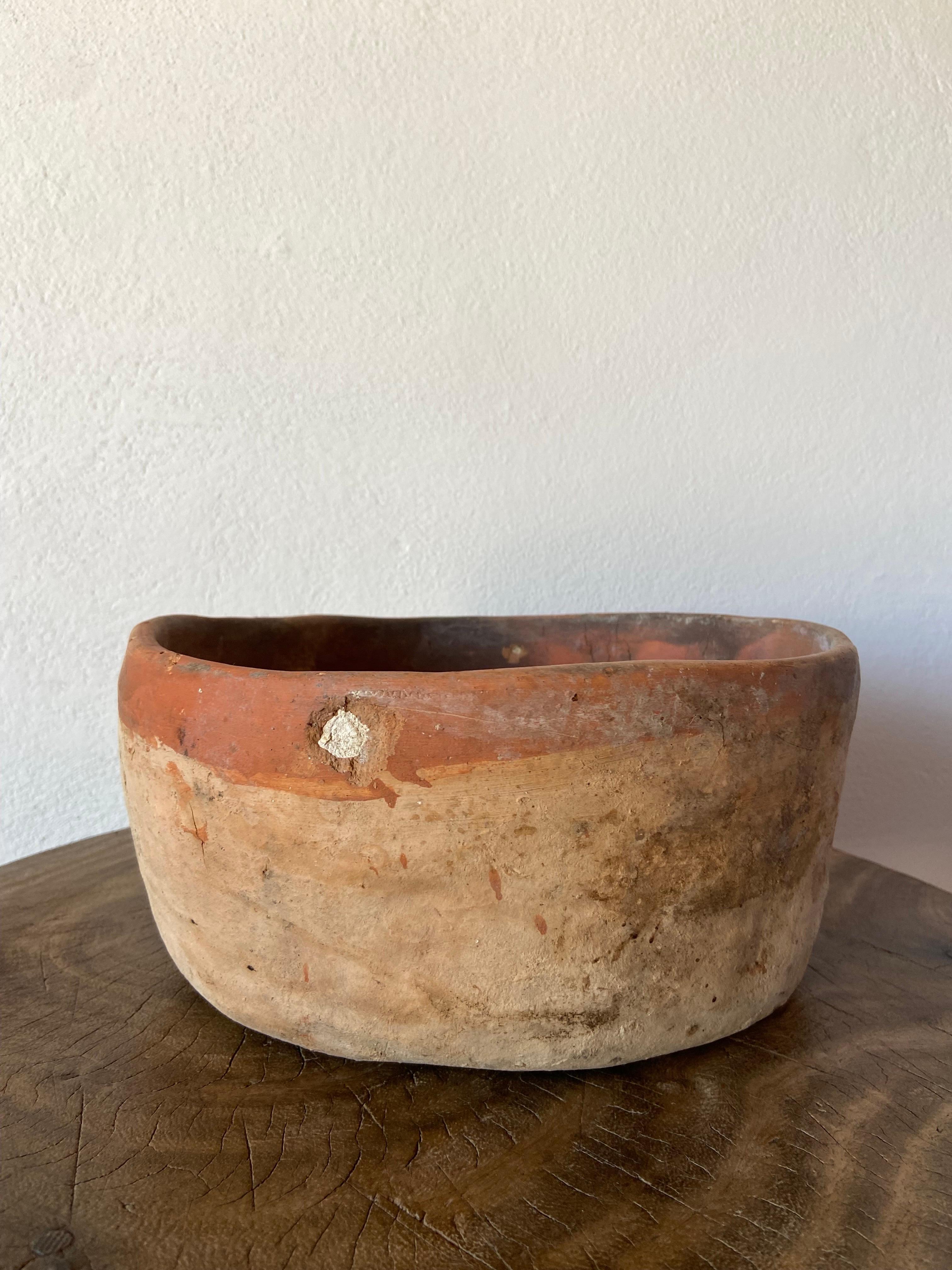 Mexican Terracotta Bowl From Mexico, Circa 1970´s For Sale