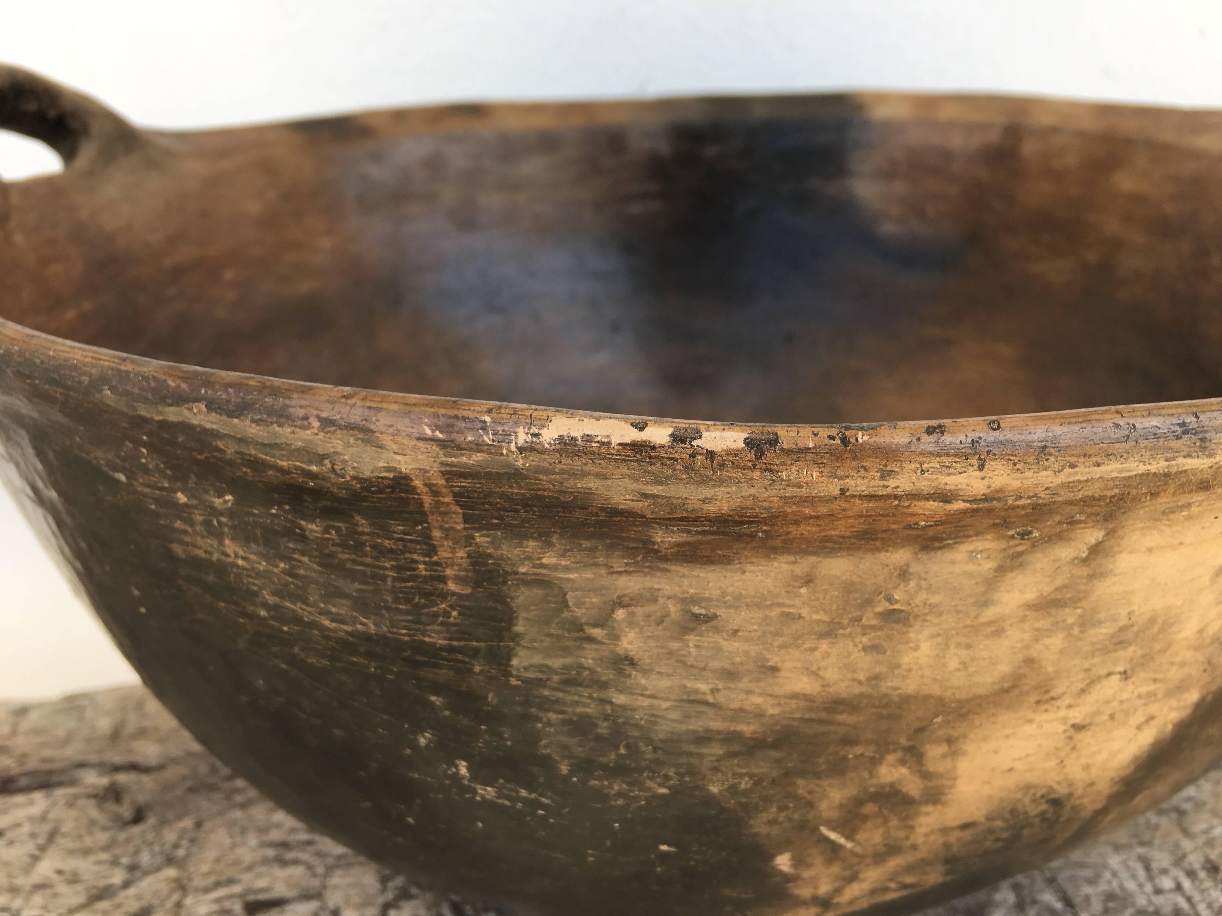 Fired Terracotta Bowl from Mexico