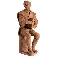 Terracotta Bozzetto of a Beggar, Florence, circa 1600